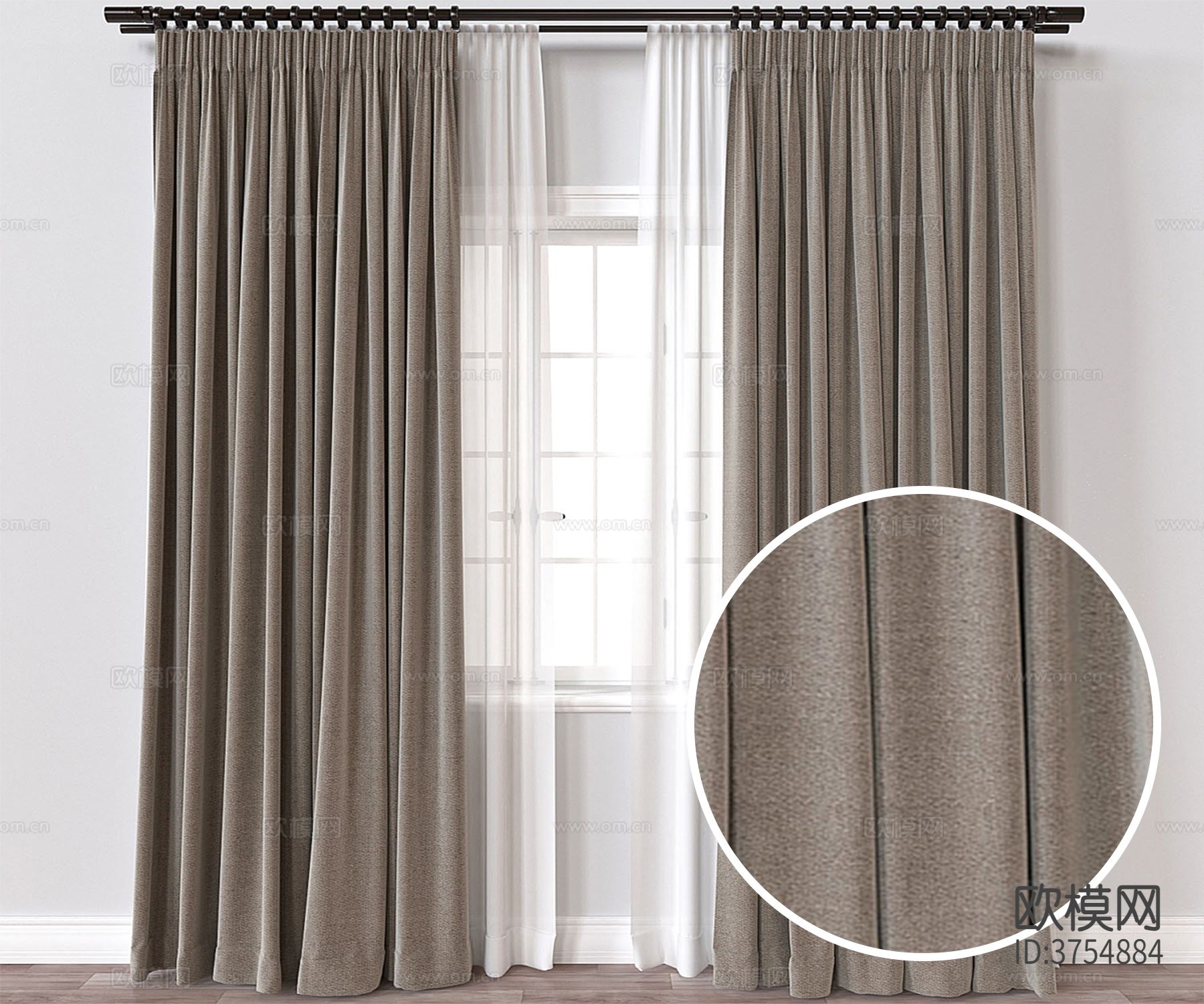 窗帘布 亚麻布材质下载