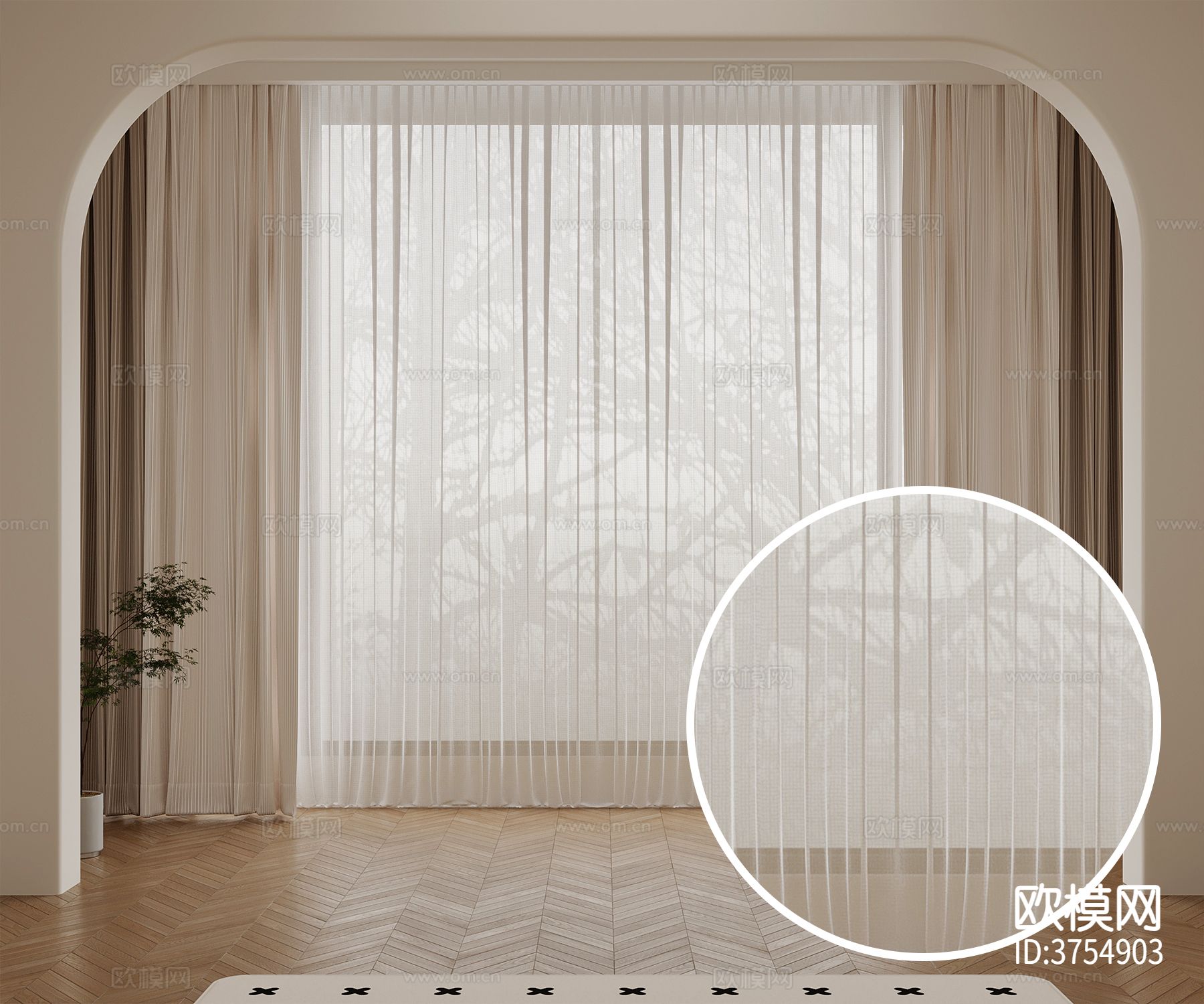 窗帘 纱帘材质下载