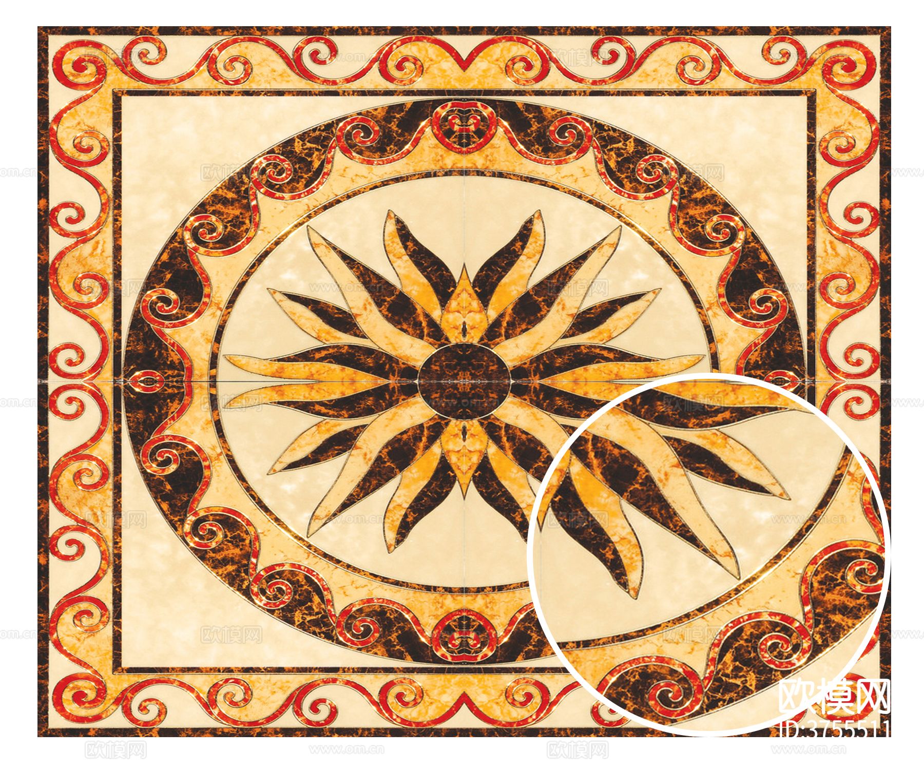 拼花地砖材质下载