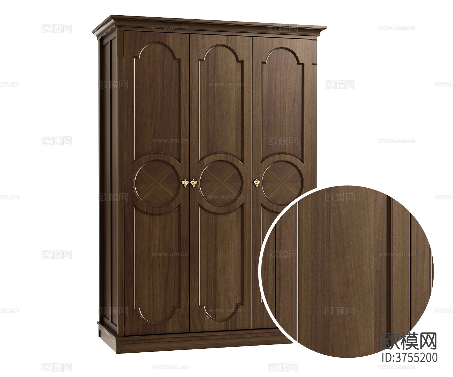 衣柜 哑光木纹材质下载