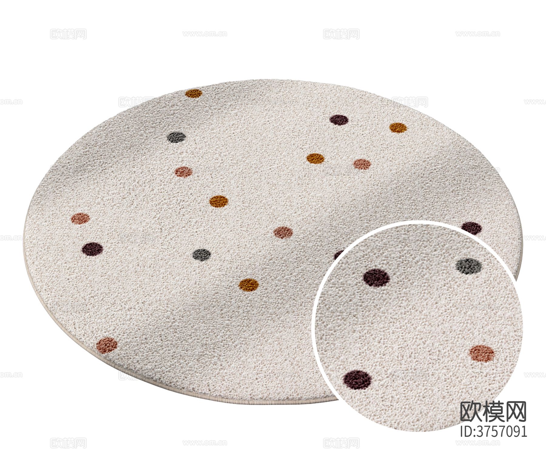 圆形地毯材质下载