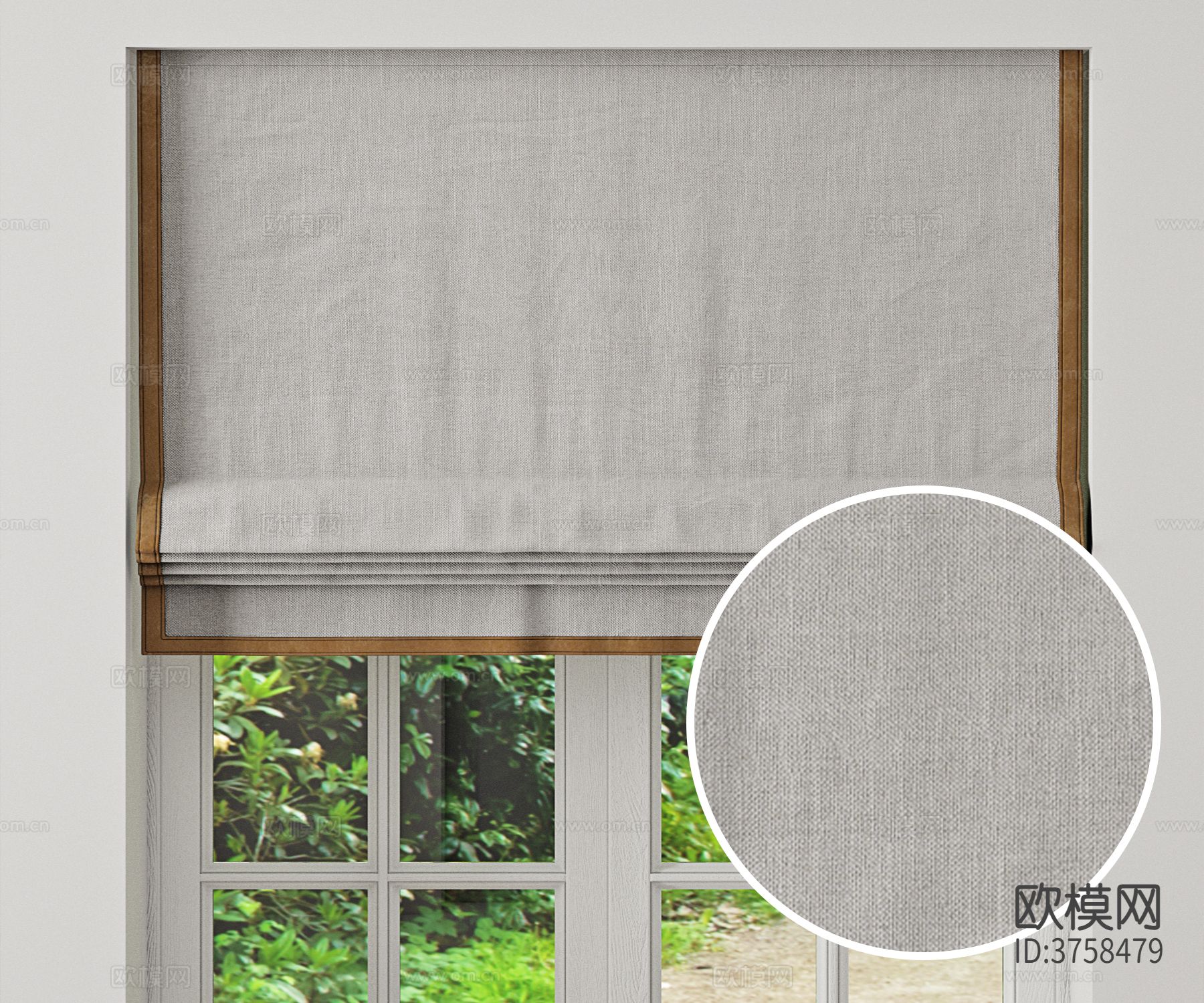 窗帘 亚麻布材质下载