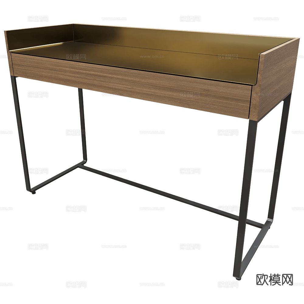 Punt 意式极简书桌 工作台3d模型下载（渲染图1）