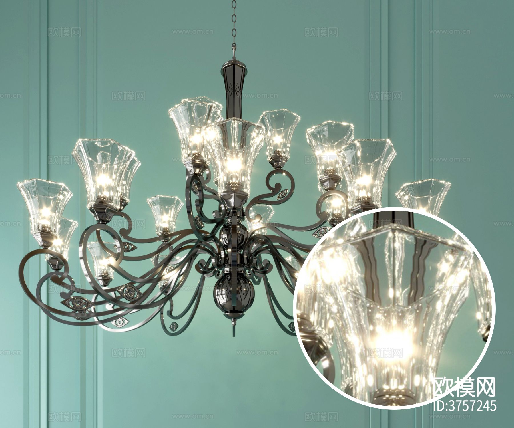 水晶灯 水晶材质下载