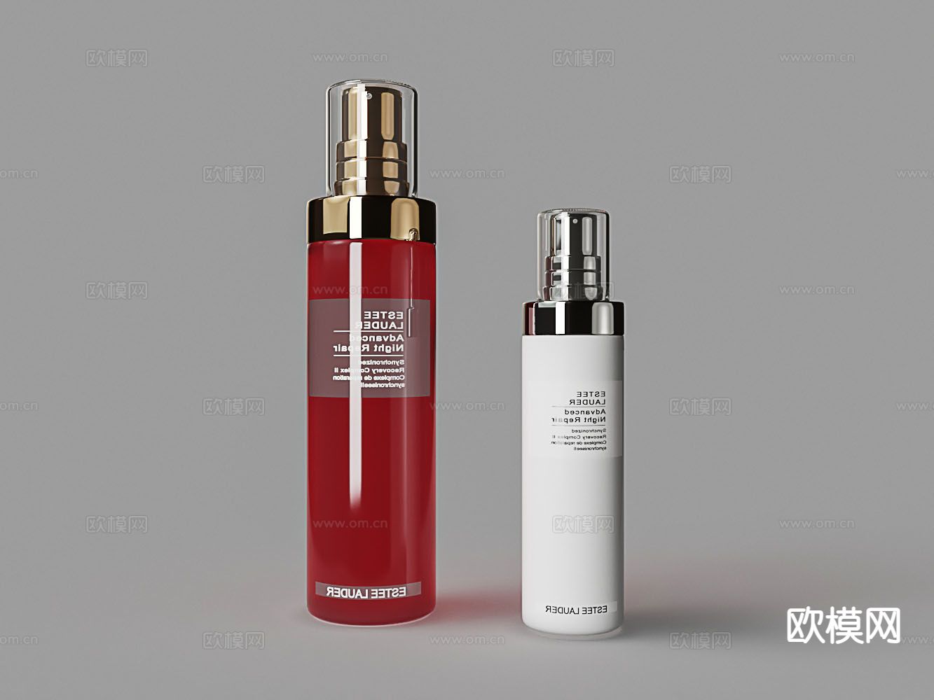 现代护肤品 香水瓶3d模型下载