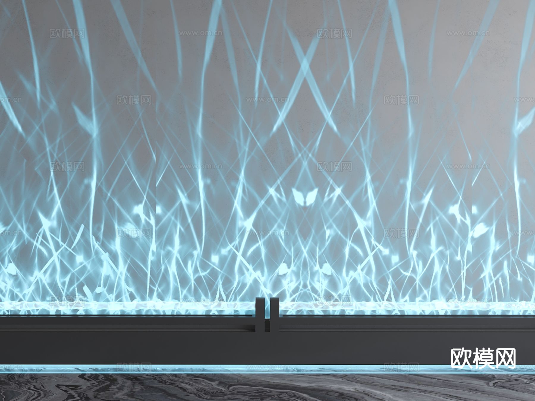 装饰灯 水波纹灯 洗墙灯su模型下载（渲染图2）