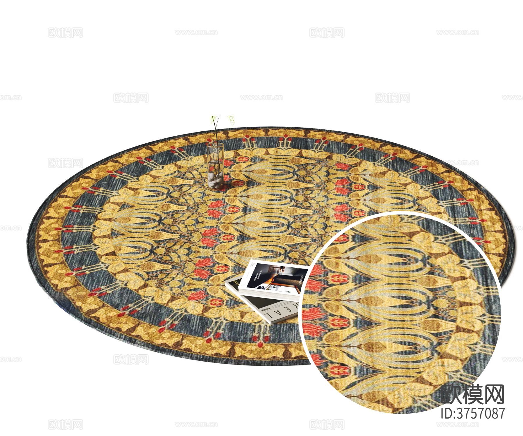 圆形地毯材质下载