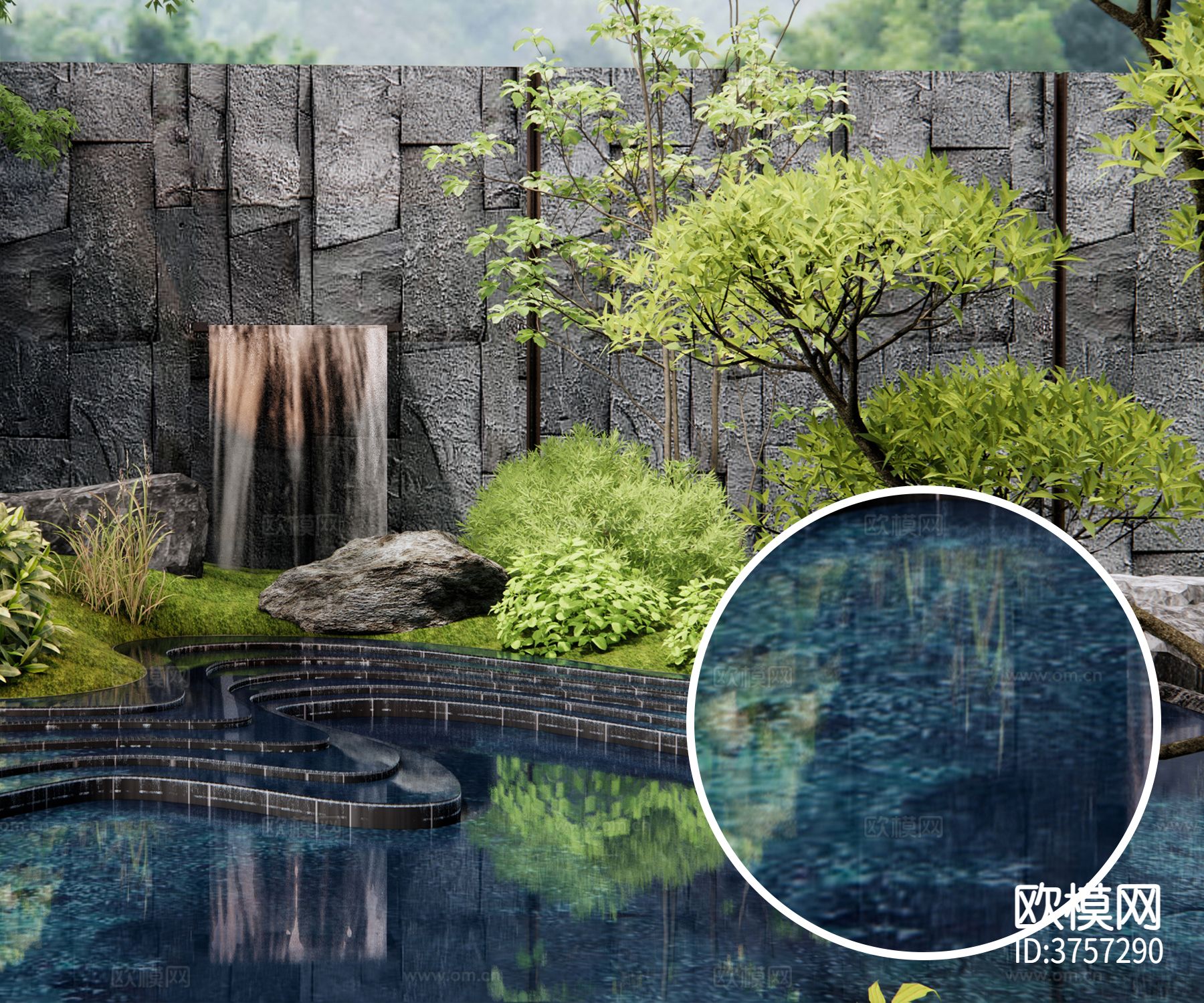 景观水 自然水材质下载