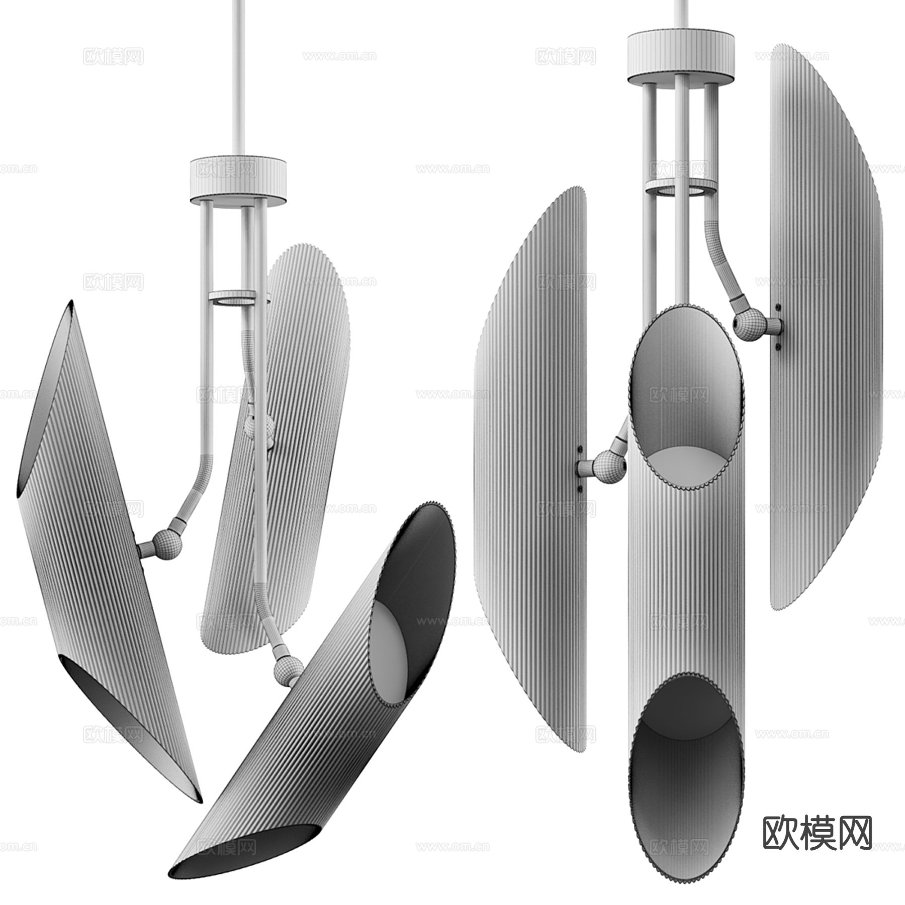 轻奢吊灯 多头吊灯3d模型