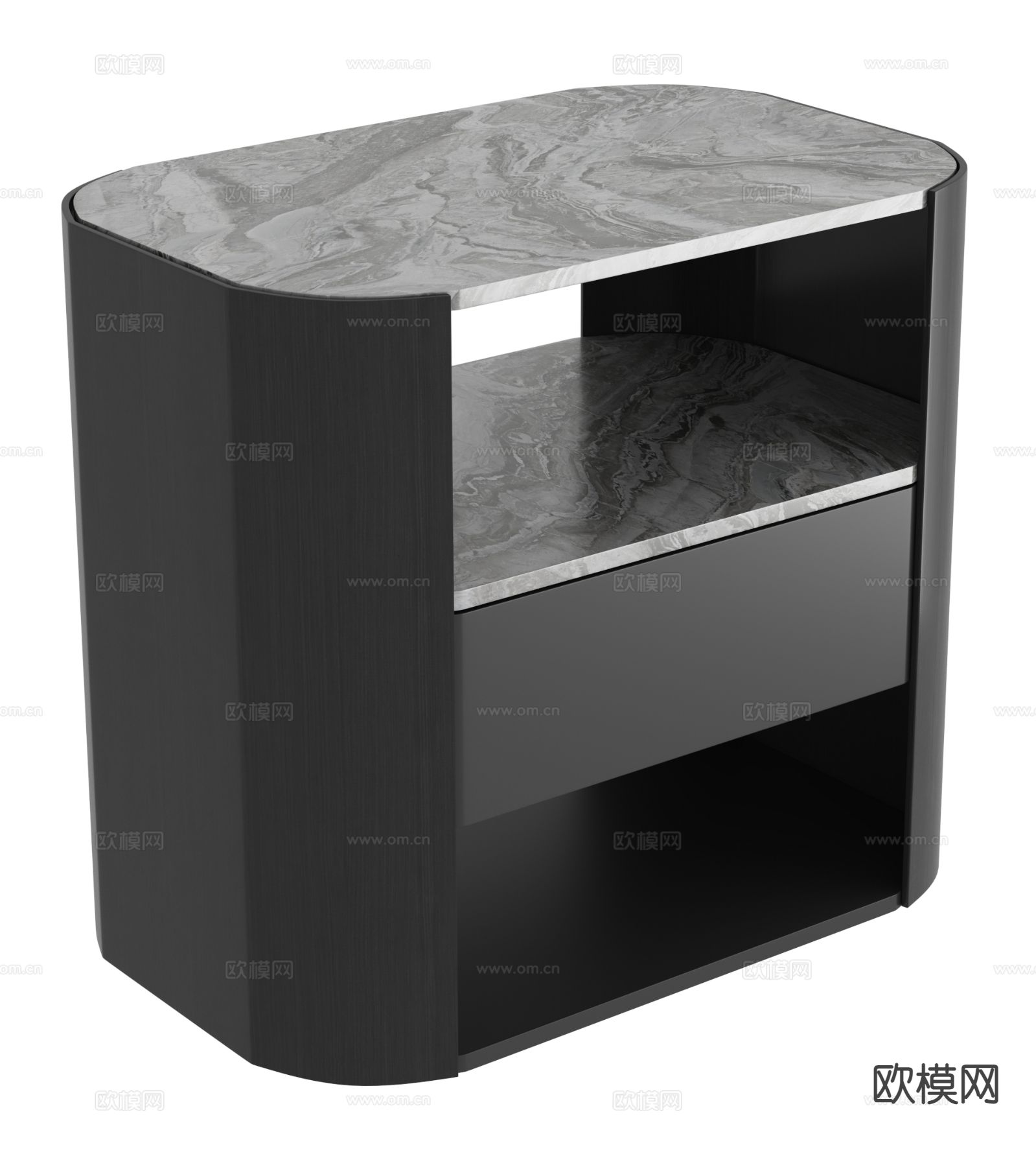 意式床头柜3d模型