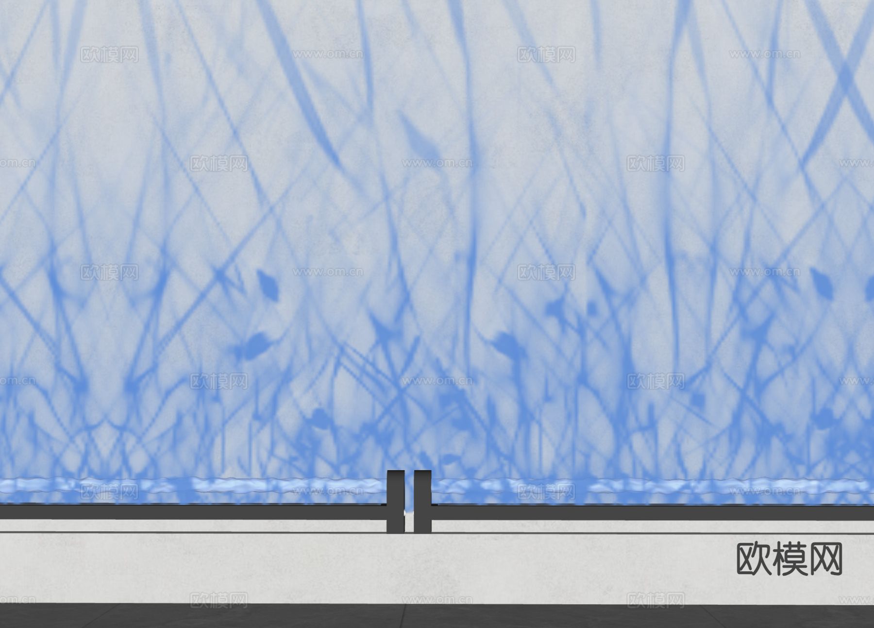 装饰灯 水波纹灯 洗墙灯su模型下载（渲染图1）
