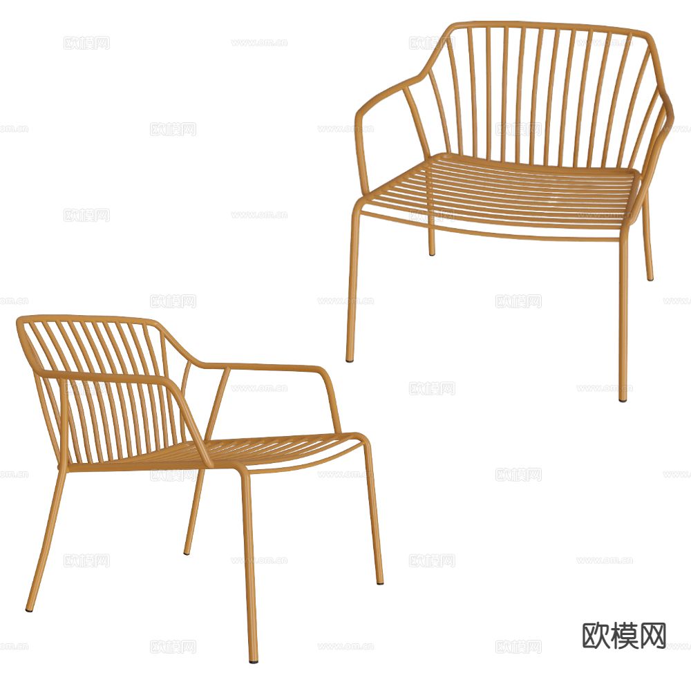 Castil 意式户外椅 休闲椅3d模型下载
