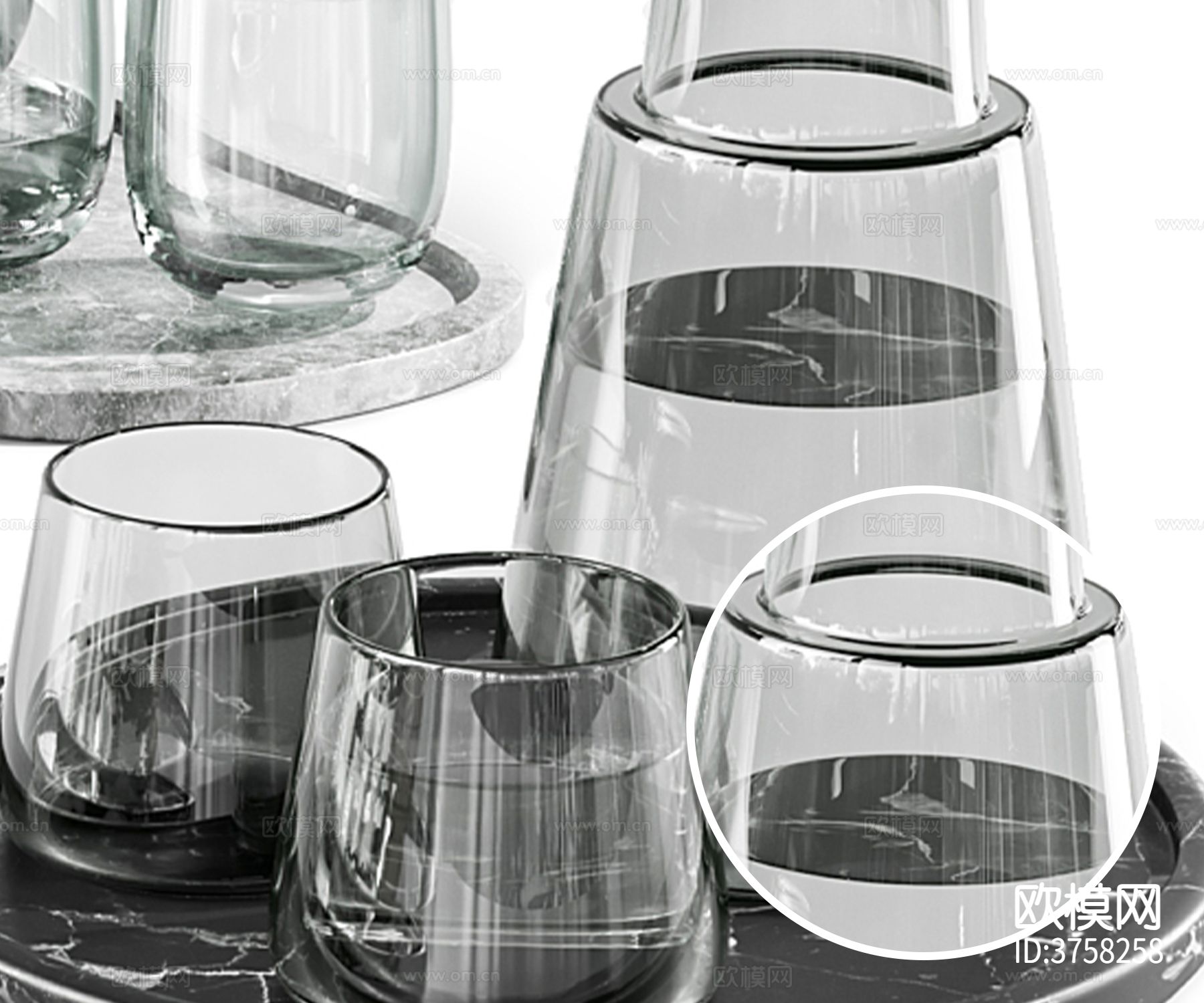 水杯 普通玻璃材质下载