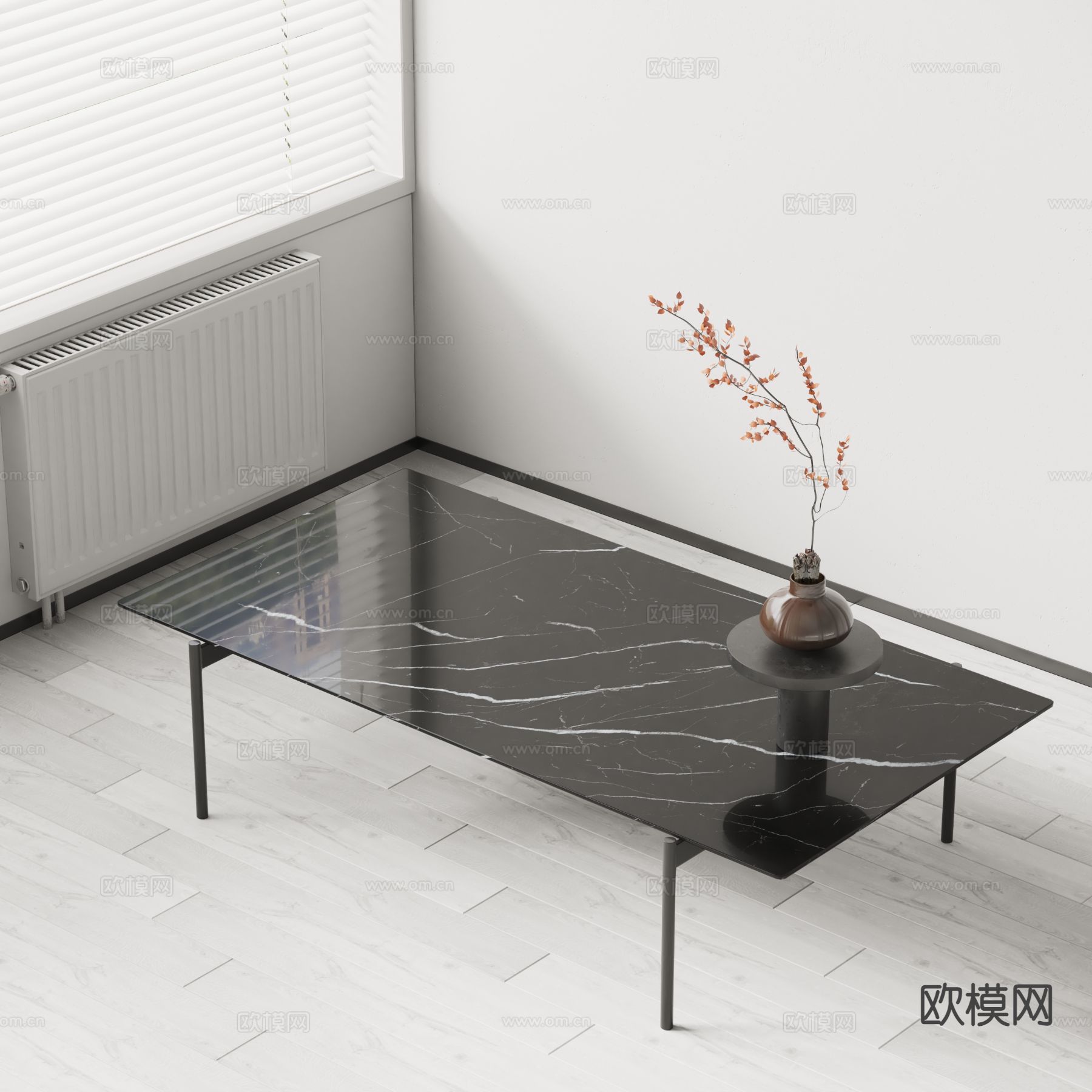 Vitra现代茶几 大理石茶几su模型