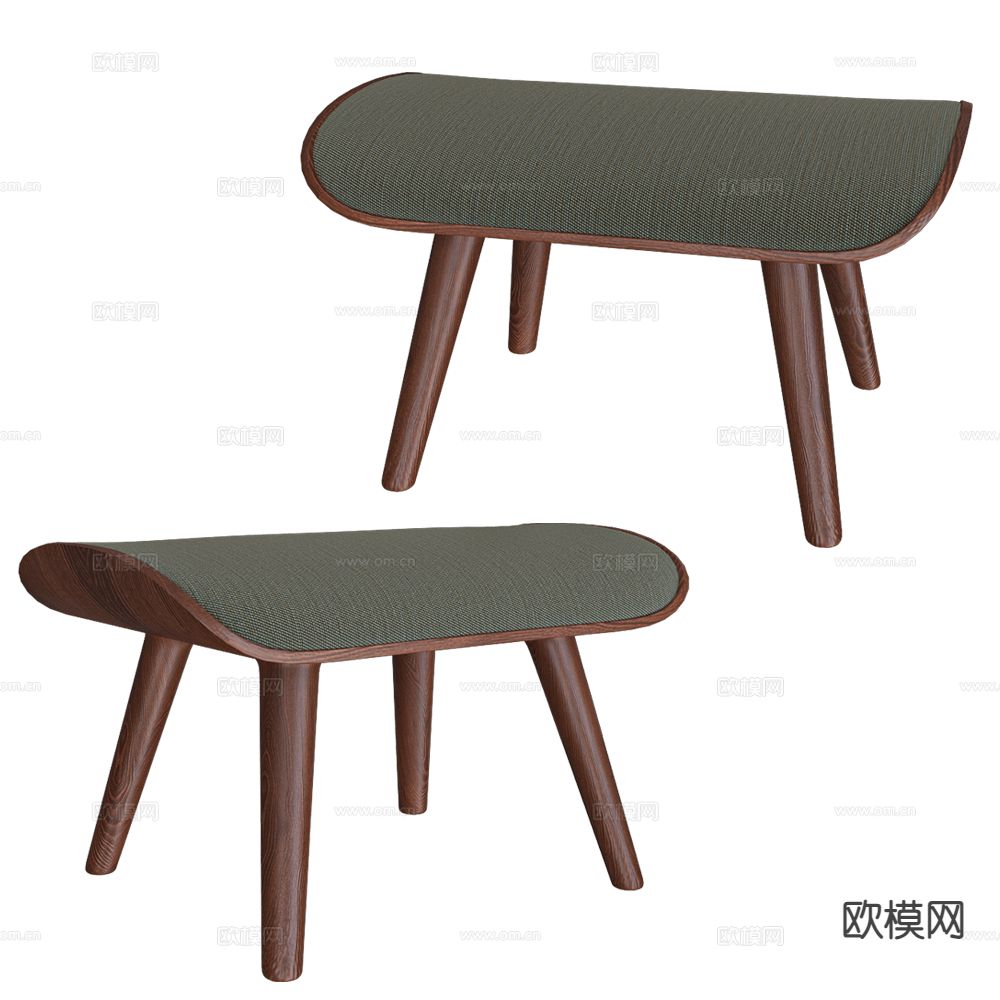 Moooi 北欧凳子 矮凳3d模型