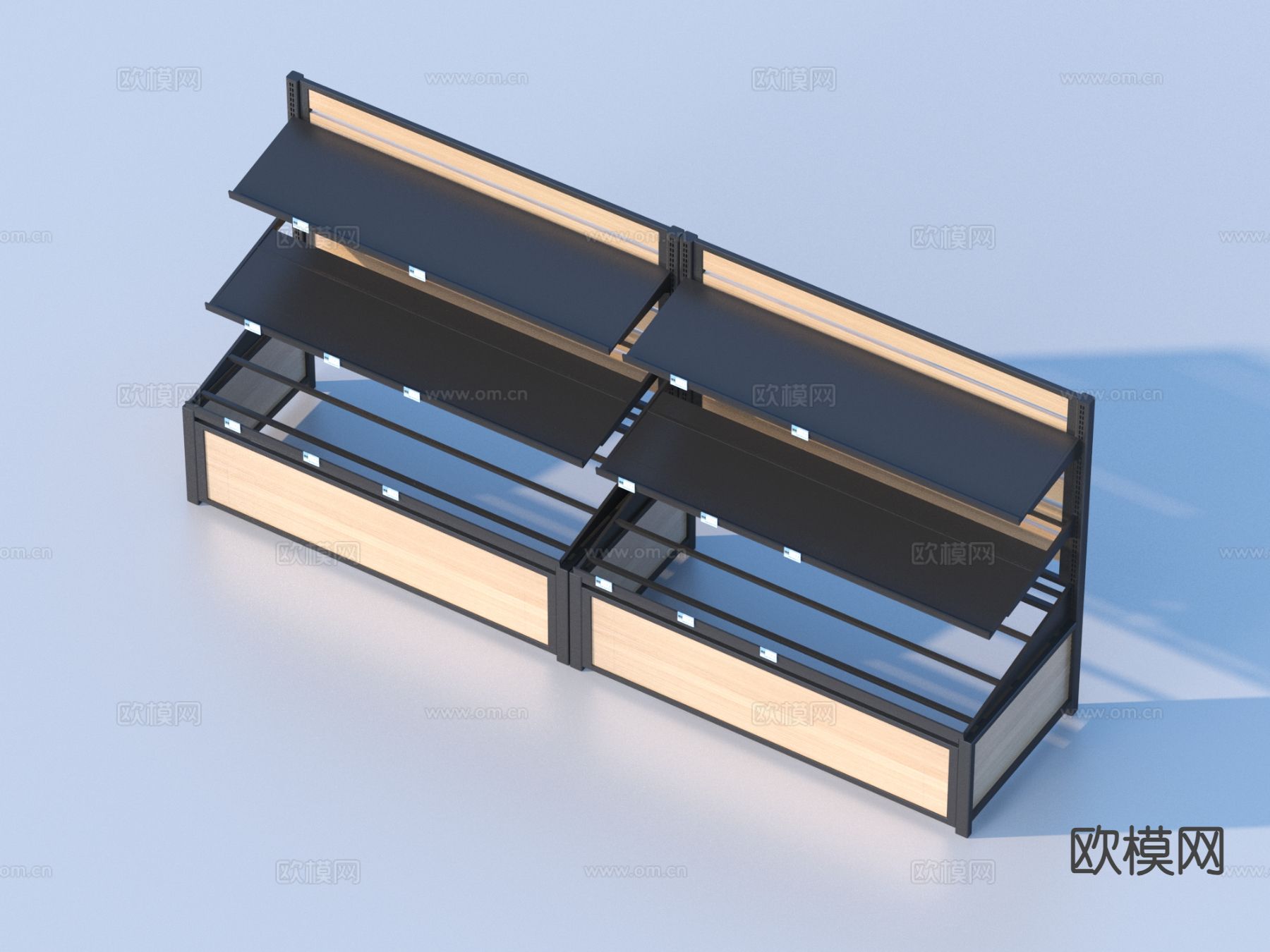 现代货架 铁架柜3d模型