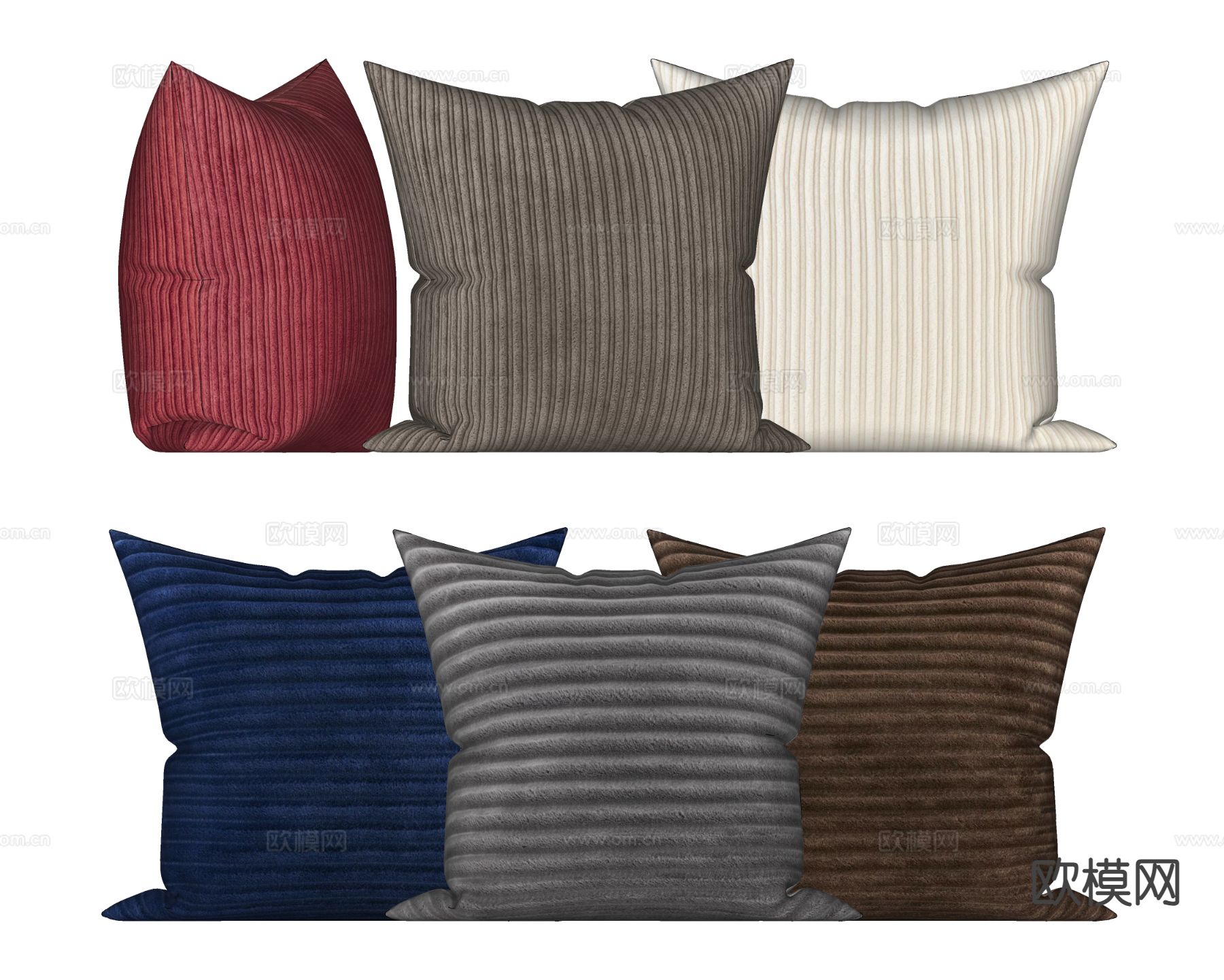 沙发抱枕 方形抱枕su模型下载（渲染图1）