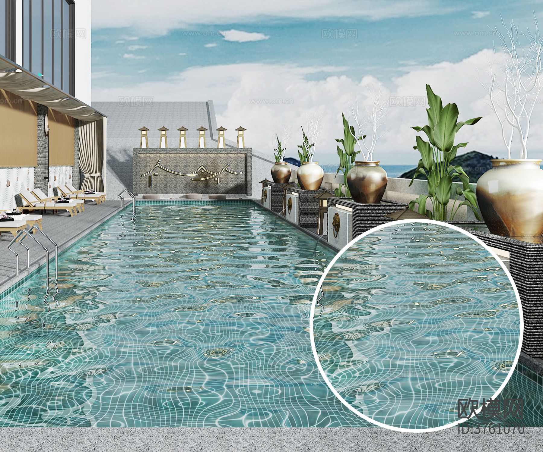 泳池水材质下载