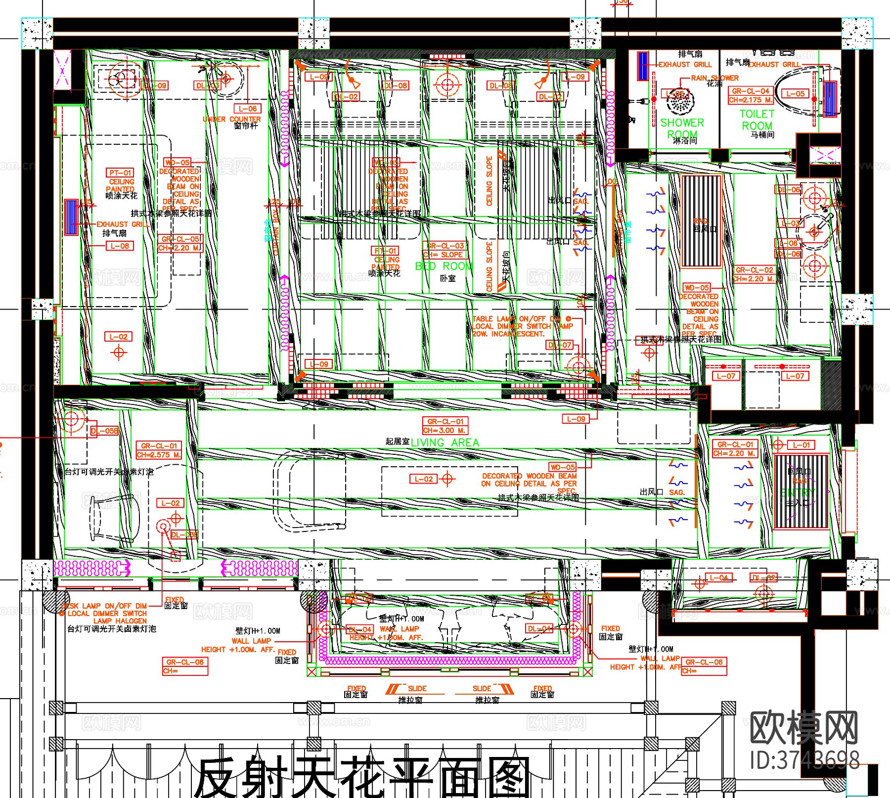 酒店客房 酒店CAD平面图