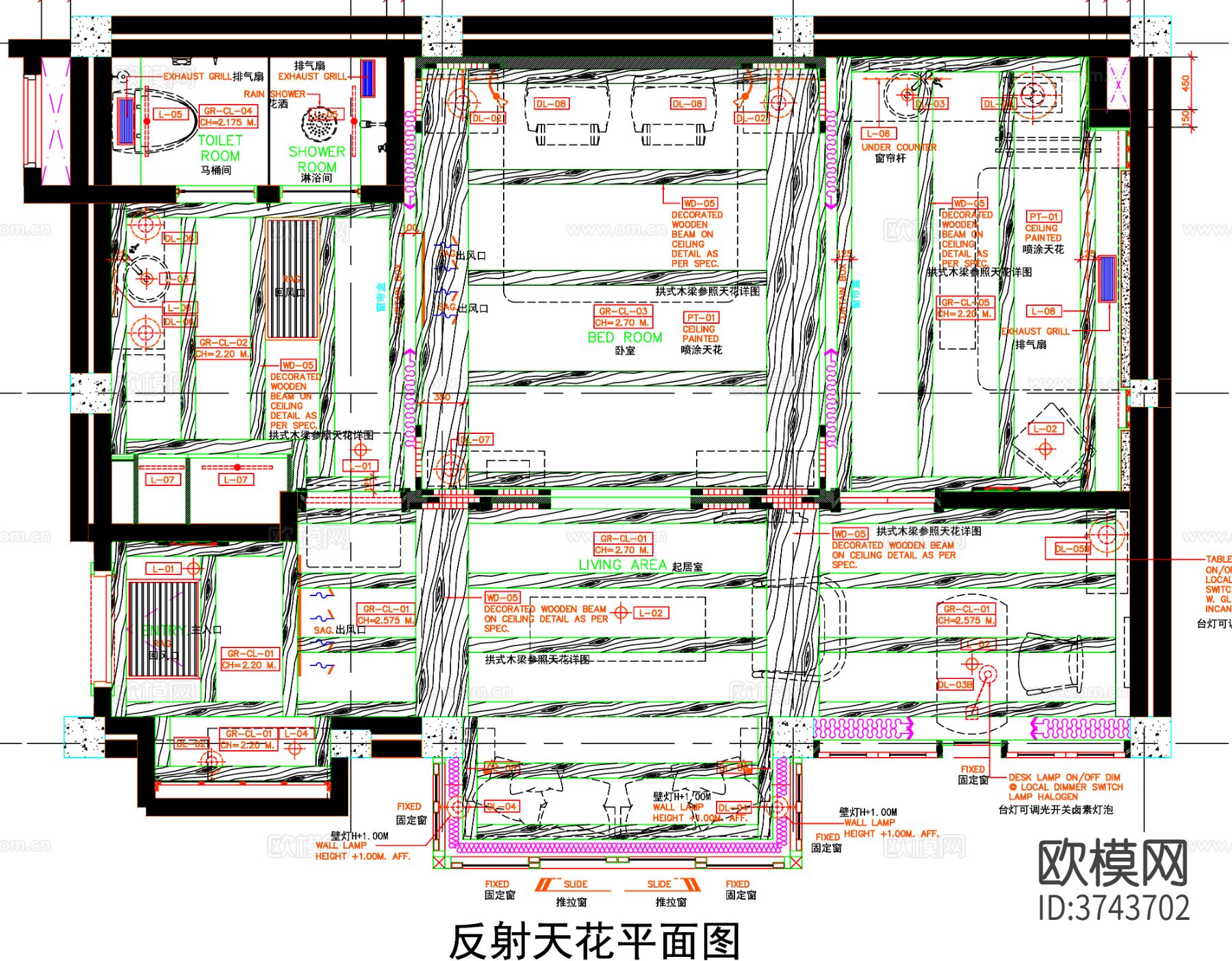 酒店客房 酒店CAD平面图