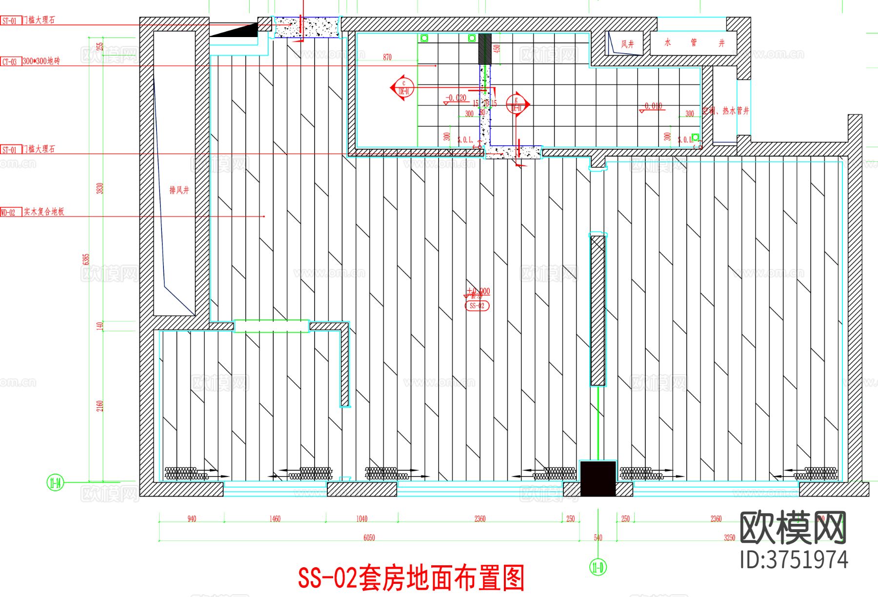 酒店客房 酒店房间 客房平面图 房间平面布局 客房cad平面图