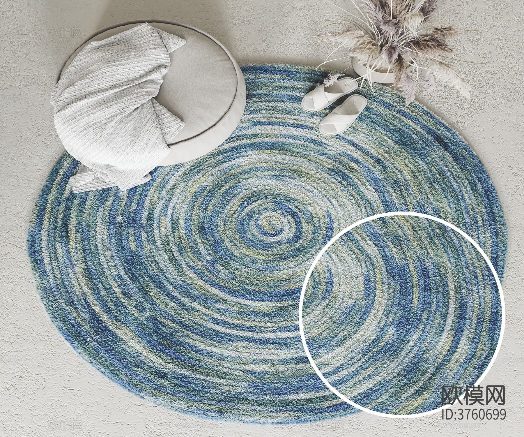圆形地毯材质下载