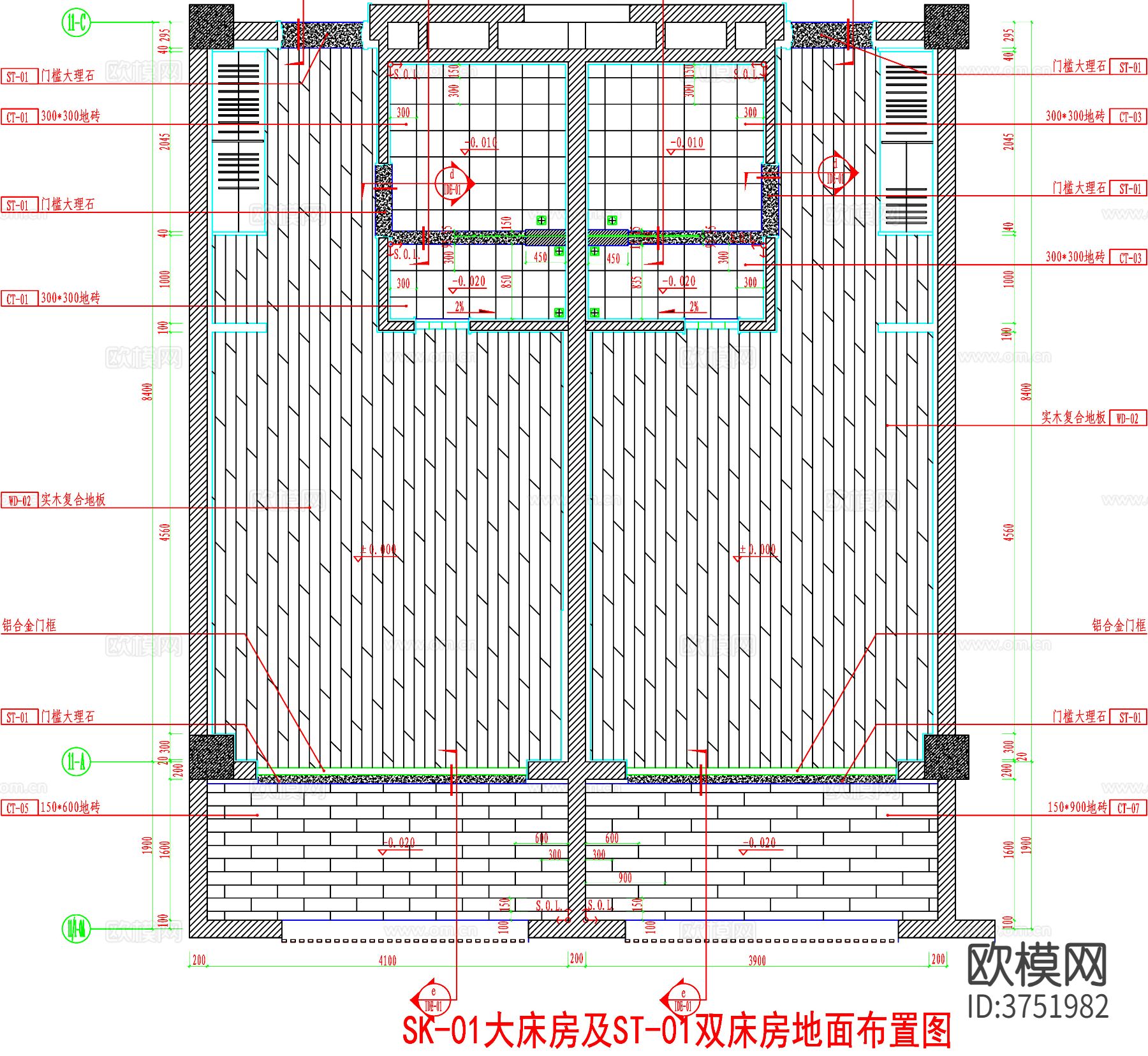 酒店客房 酒店房间 客房平面图 房间平面布局 客房cad平面图