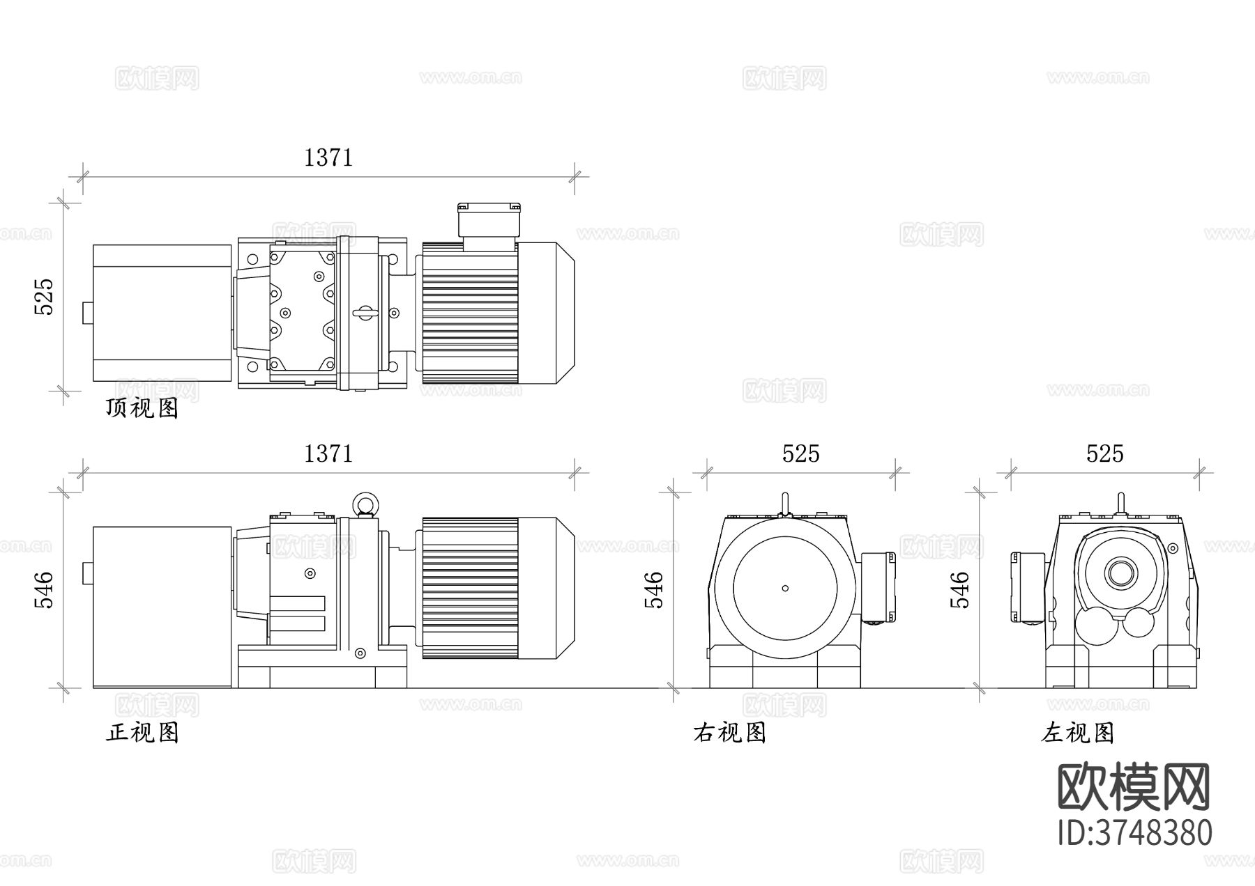 现代增压泵 平面图 强大性能 安装简便 节能环保cad大样图