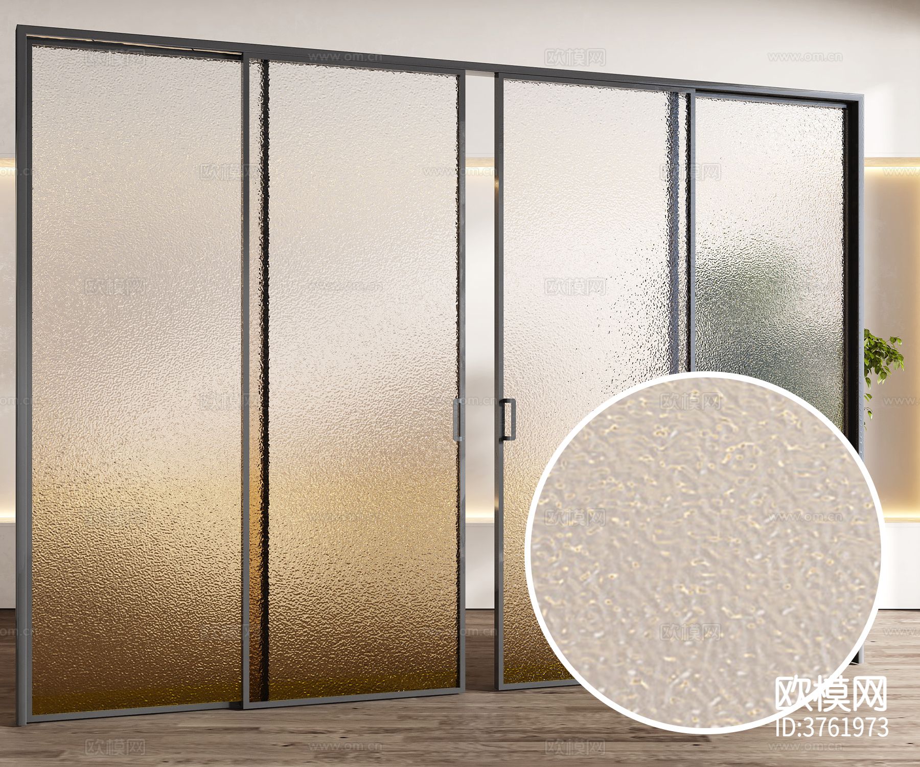 磨砂玻璃门材质下载