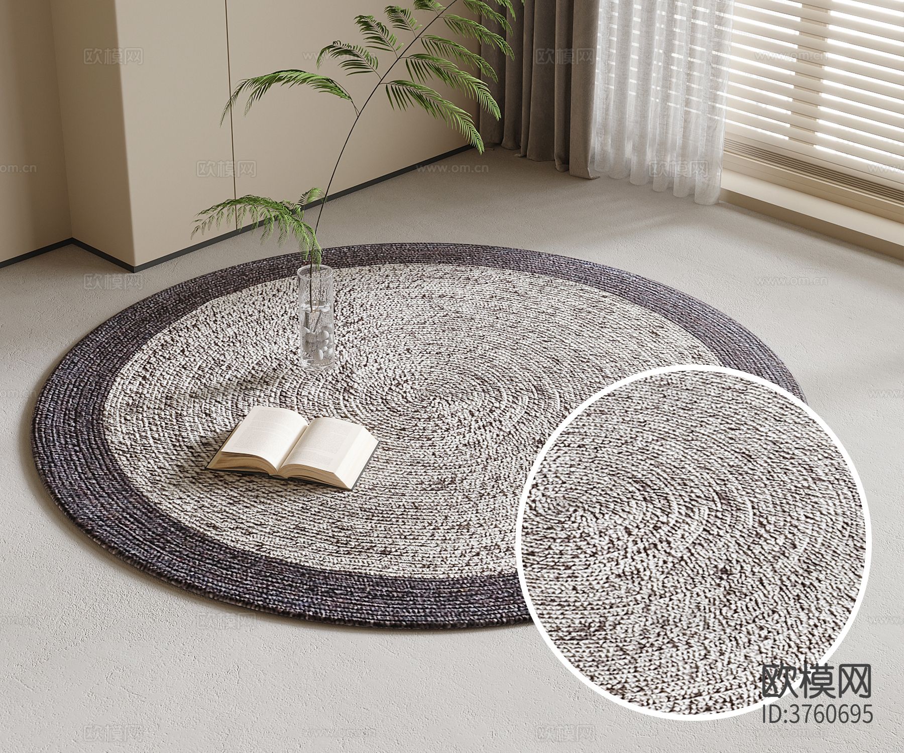 圆形地毯材质下载
