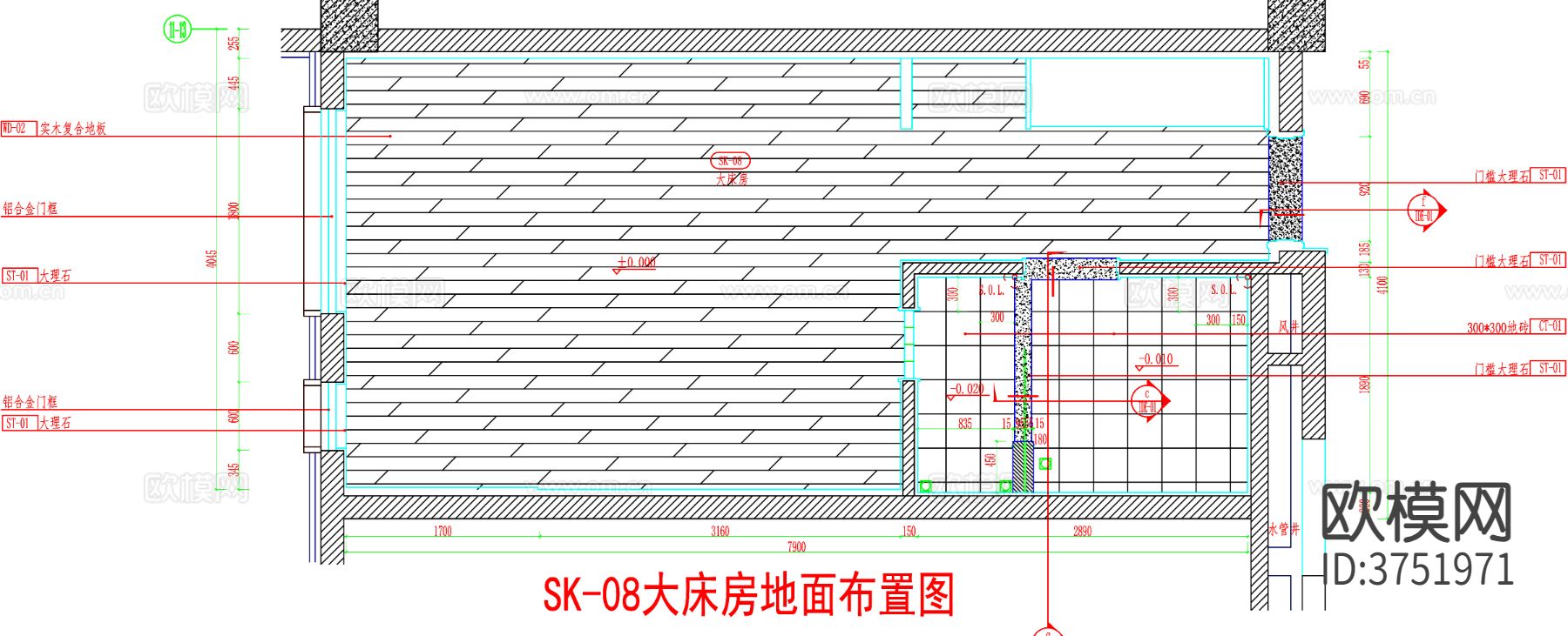 酒店客房 酒店房间 客房平面图 房间平面布局 客房cad平面图