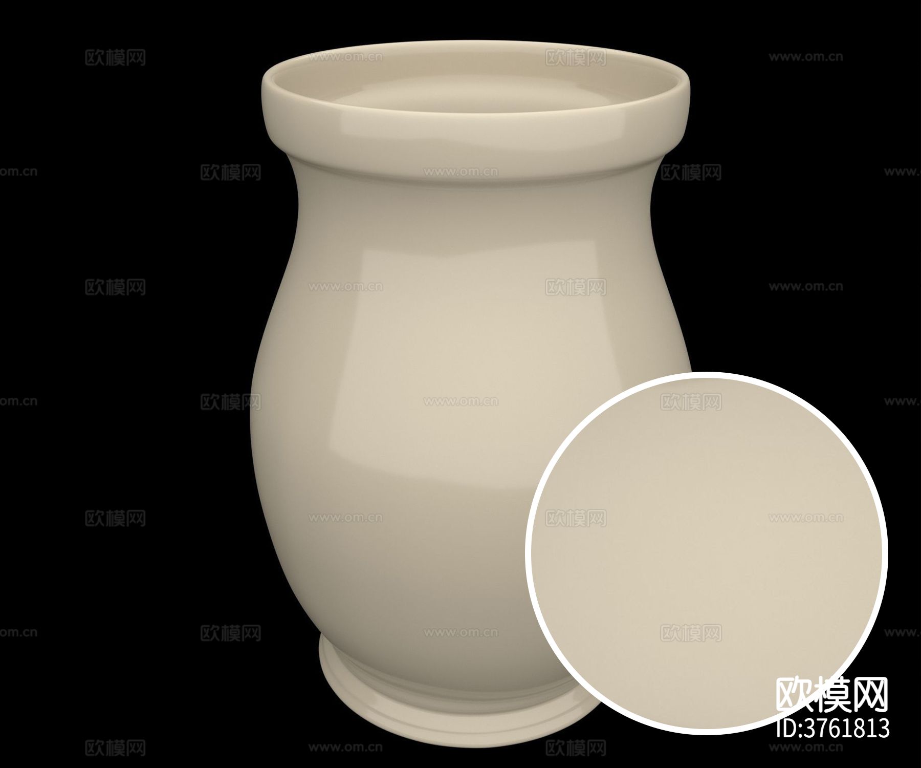 陶罐 哑光陶瓷材质下载