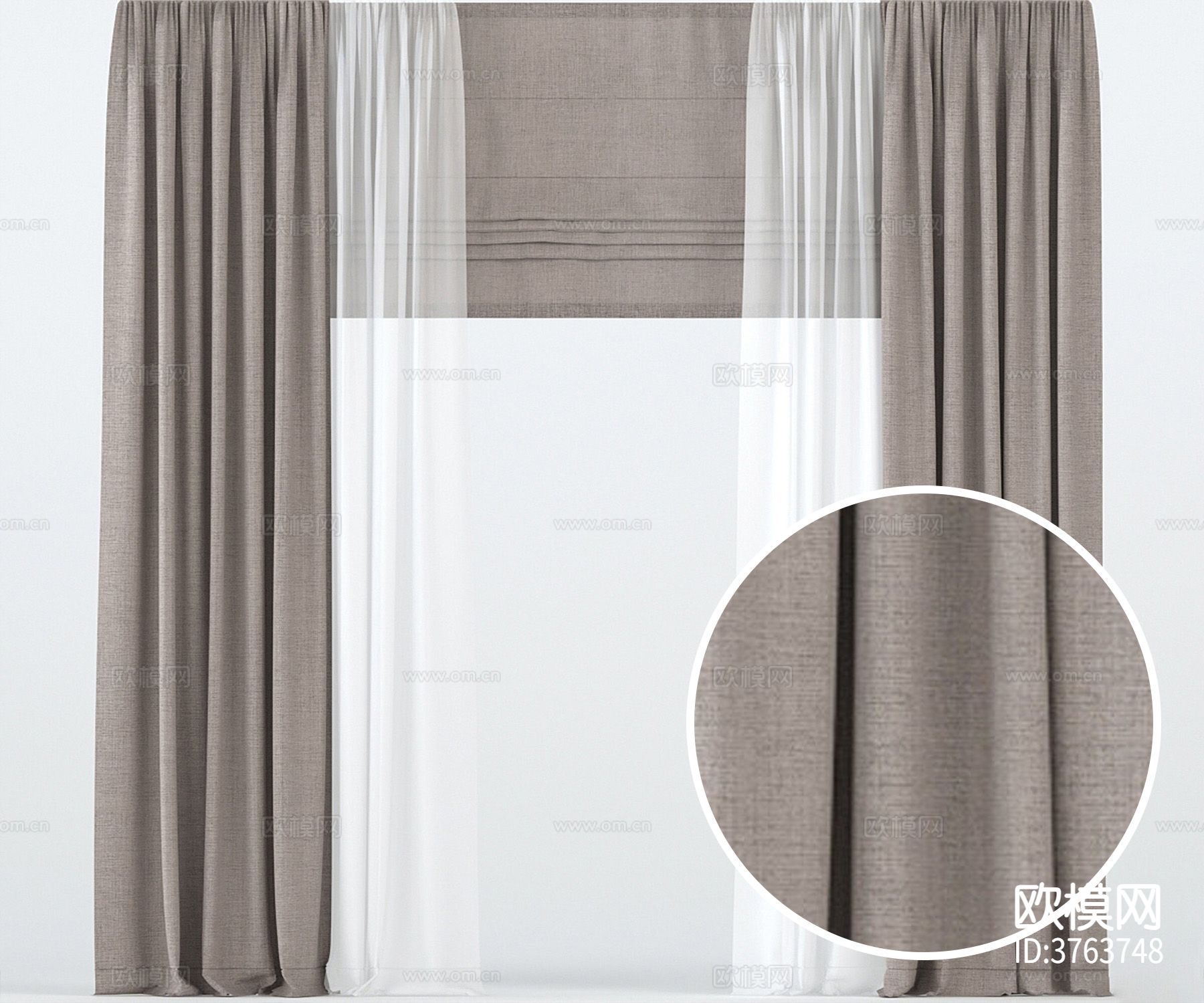 窗帘 亚麻布材质下载