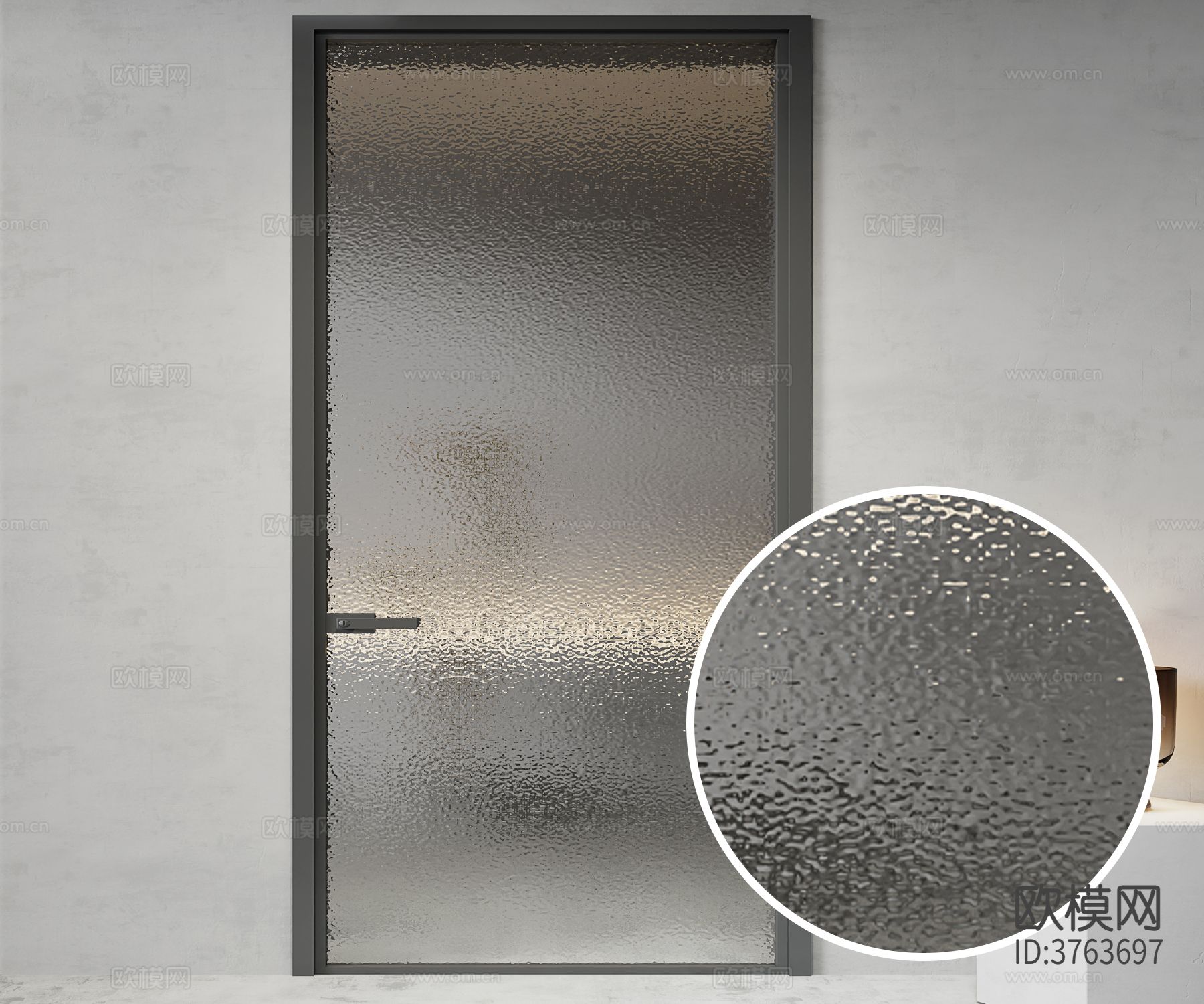 磨砂玻璃门材质下载