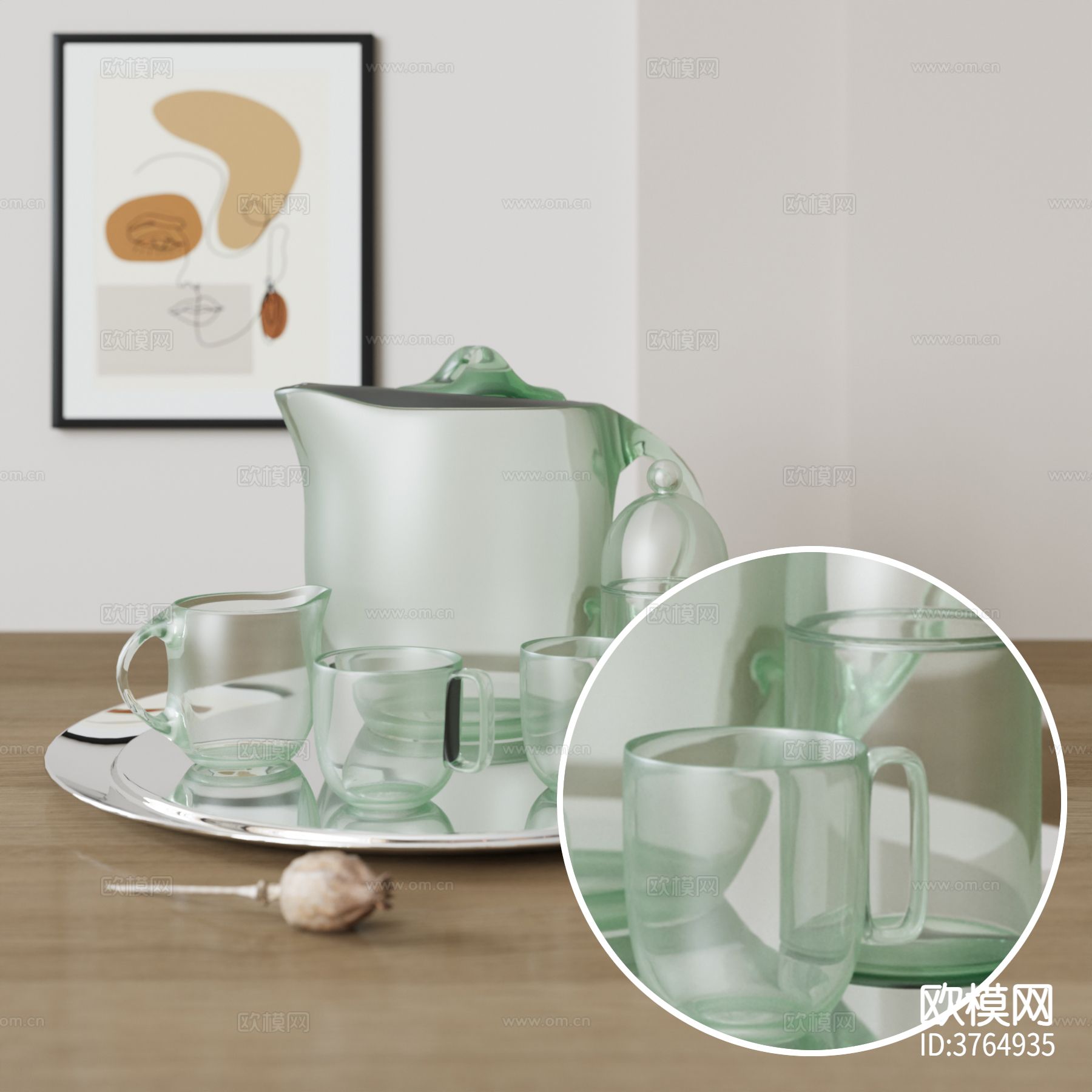 杯子 磨砂玻璃材质下载