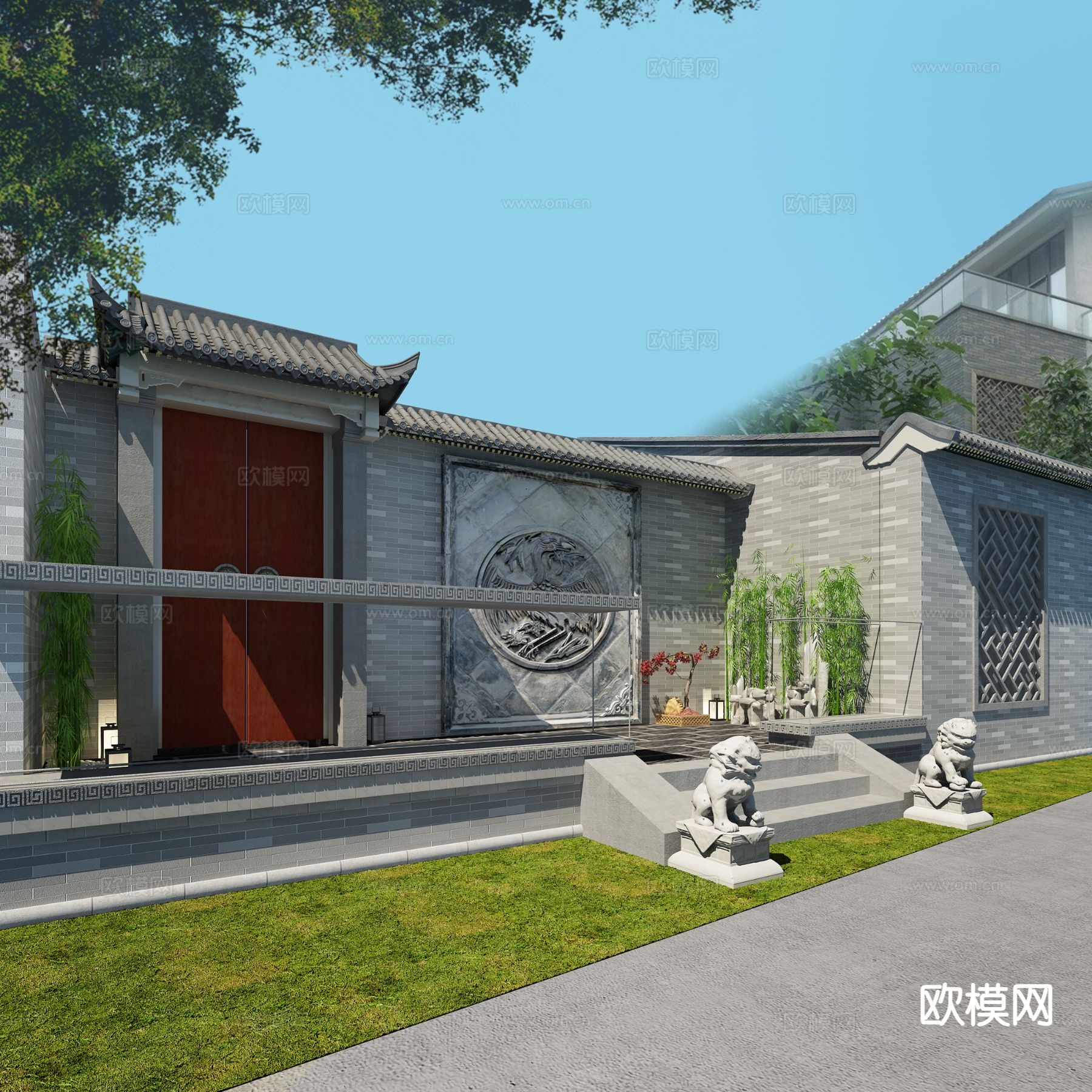 中式民俗古建 古建筑3d模型