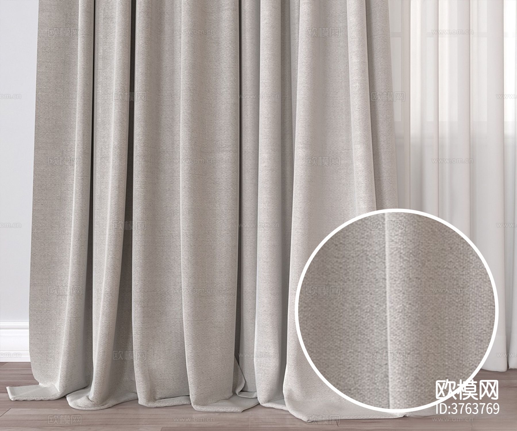 窗帘 亚麻布材质下载