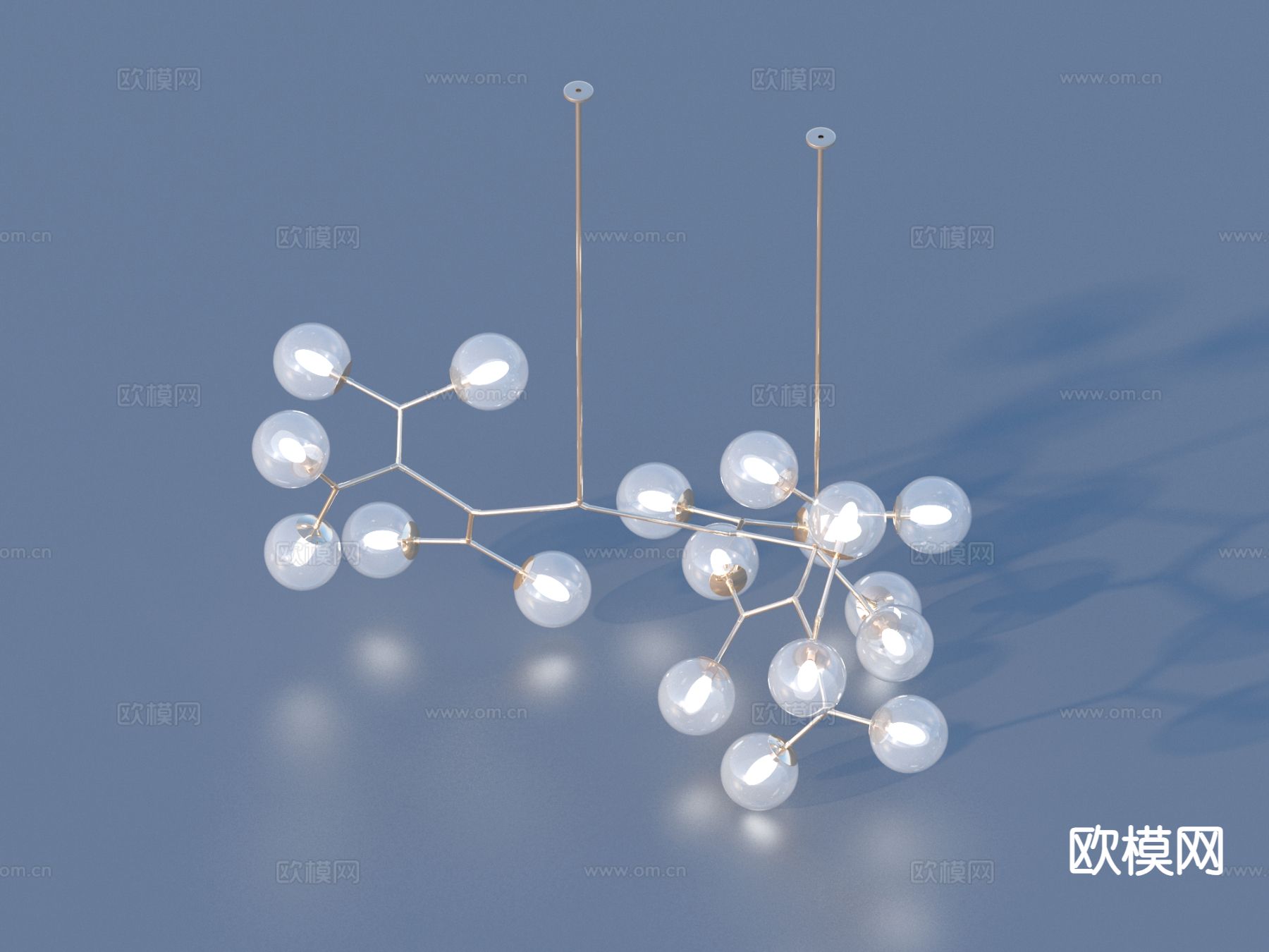 枝形异形吊灯 时尚吊灯3d模型