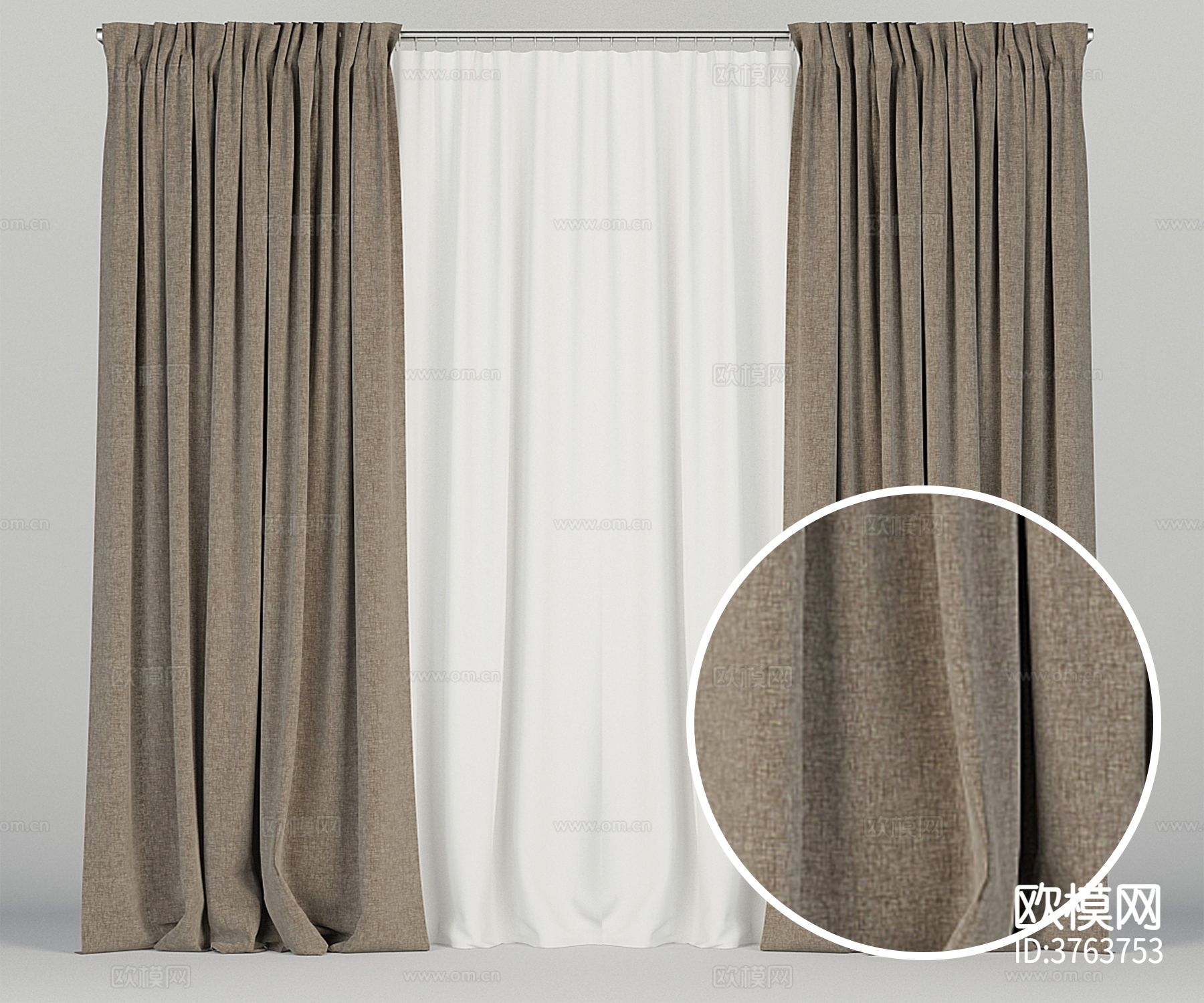 窗帘 亚麻布材质下载
