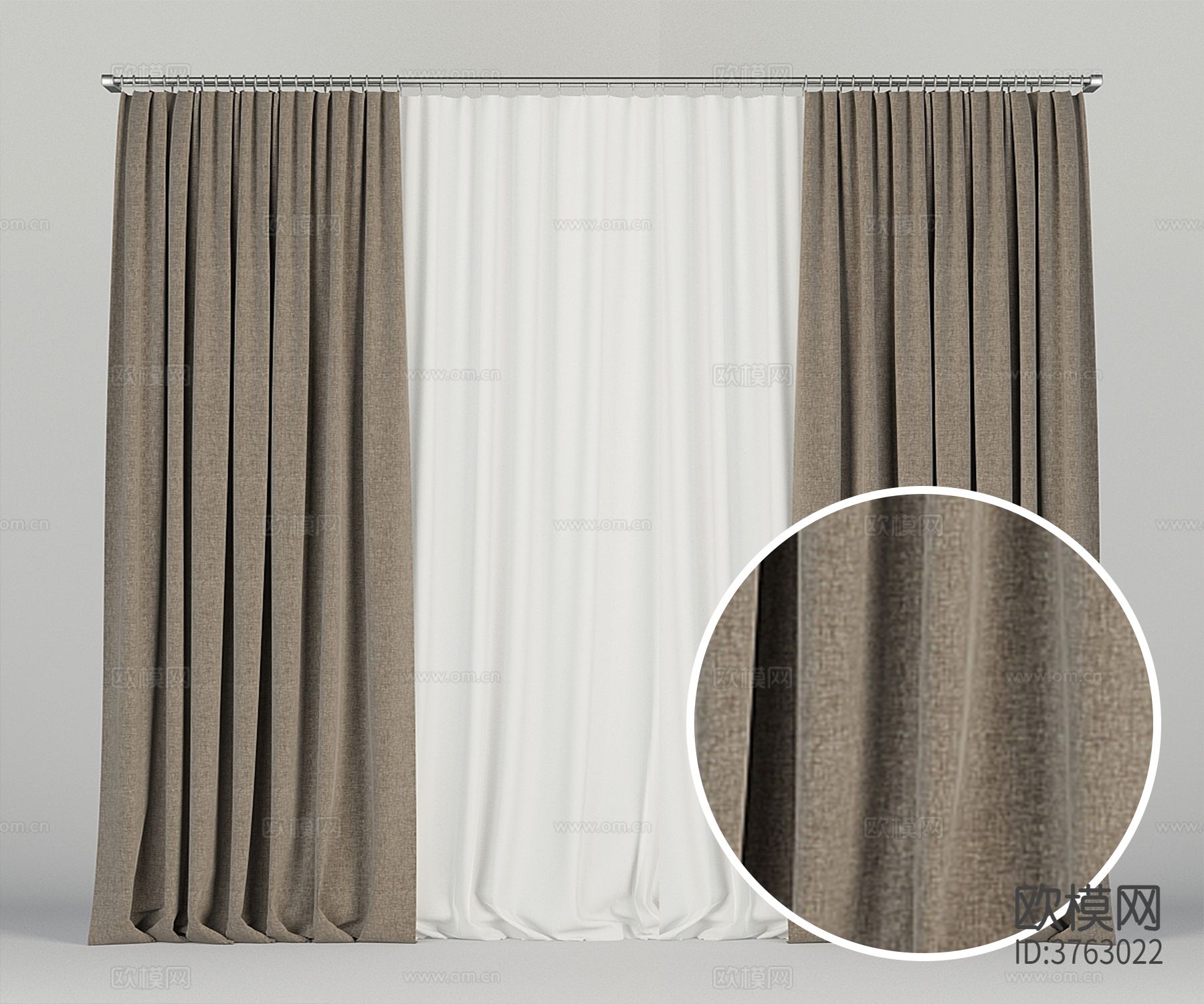 窗帘 亚麻布材质下载