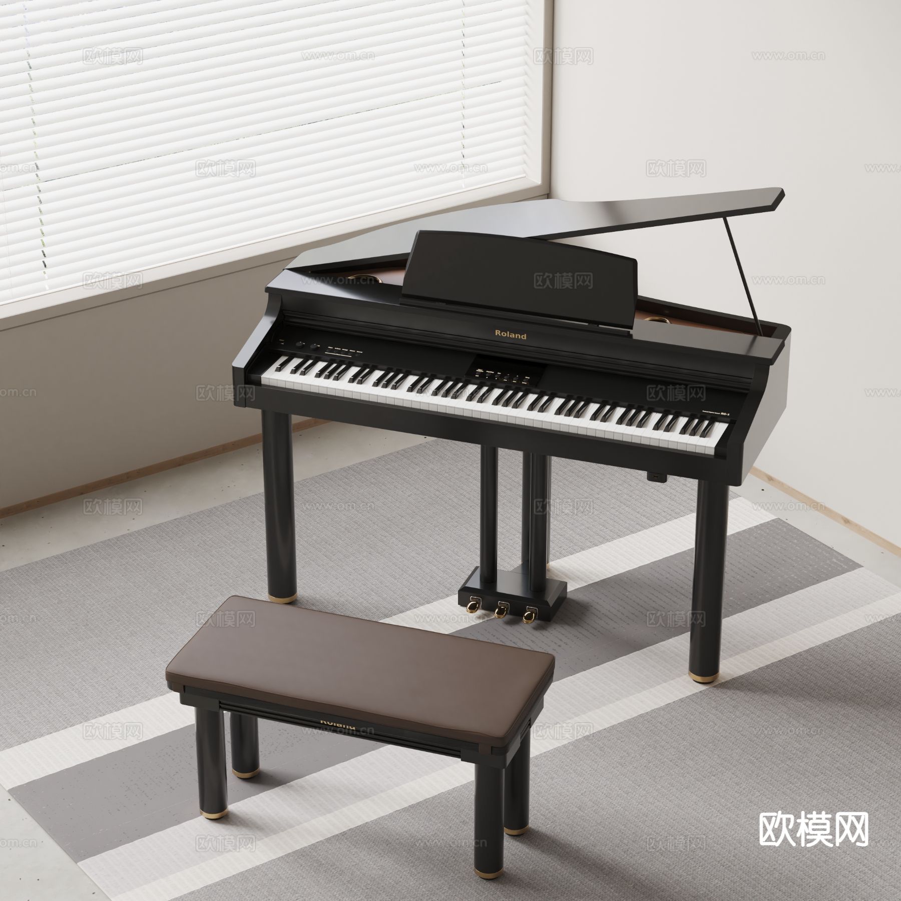 willisau 钢琴3d模型