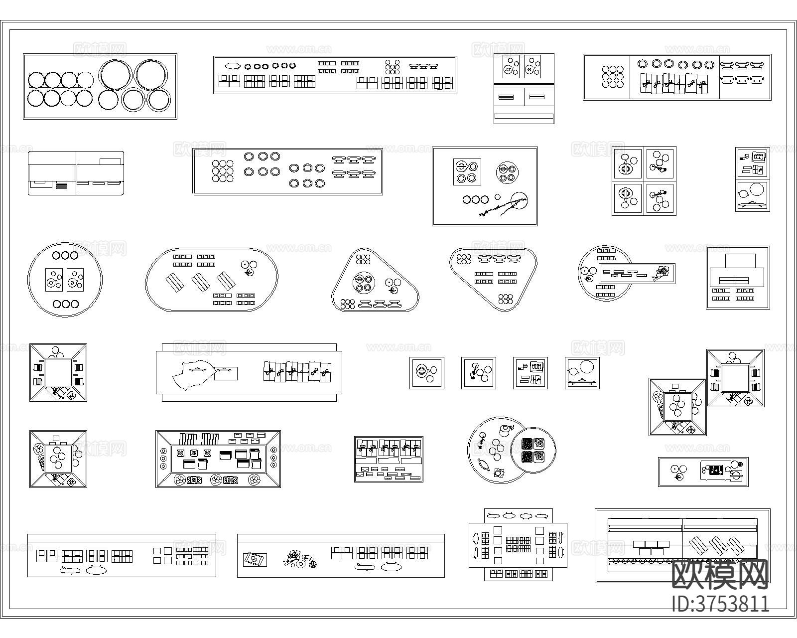 展台展柜CAD图库下载（渲染图2）