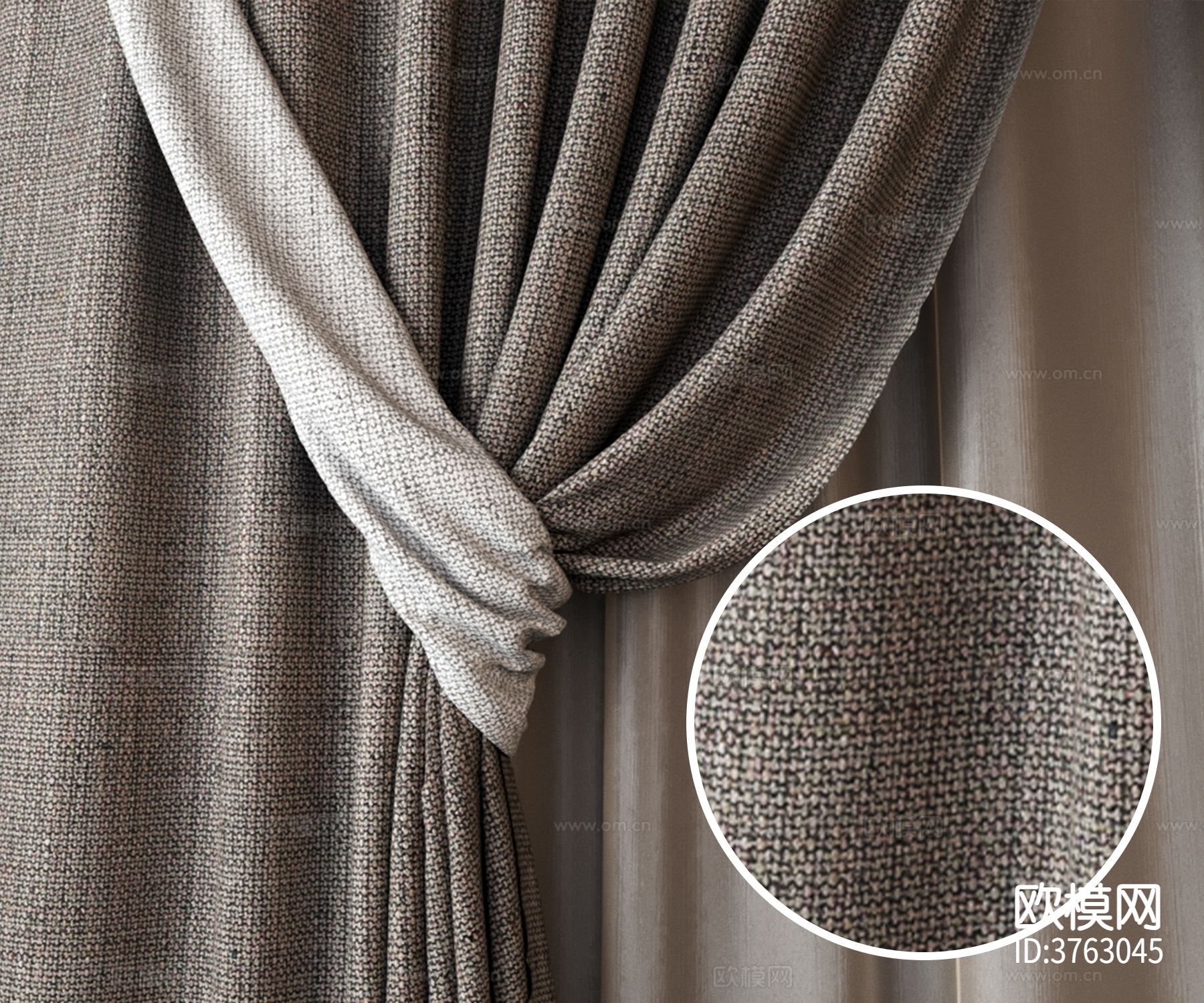 窗帘 亚麻布材质下载