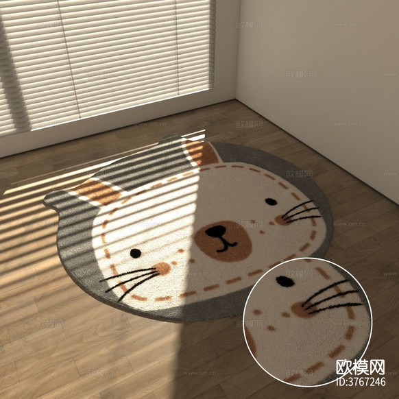卡通地毯 圓形地毯材質(zhì)下載