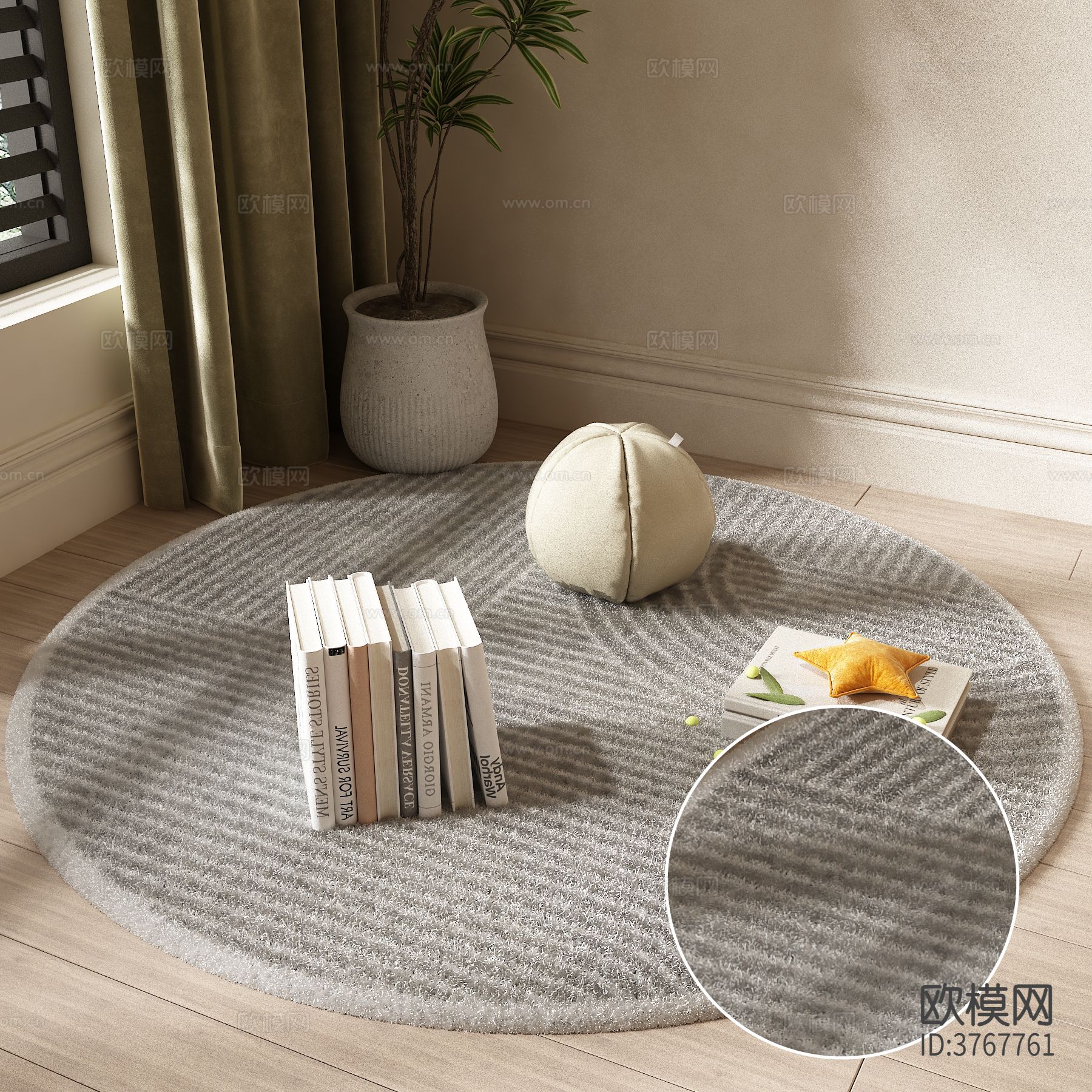 圆形地毯材质下载