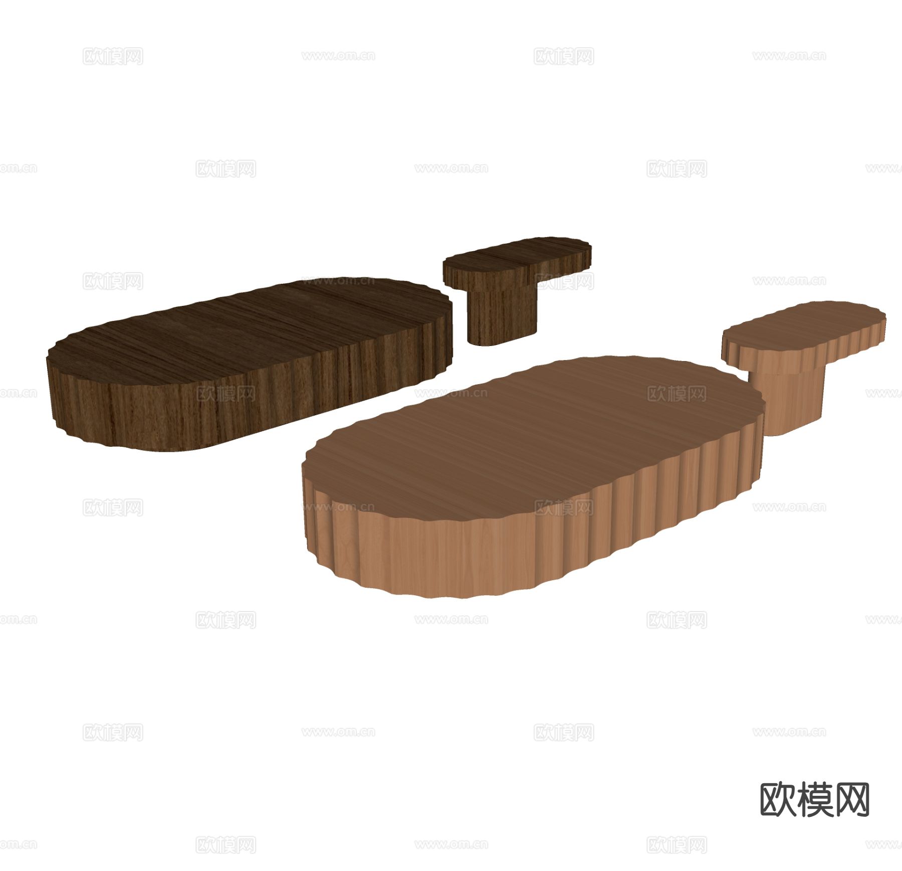 中古风茶几su模型下载（渲染图1）