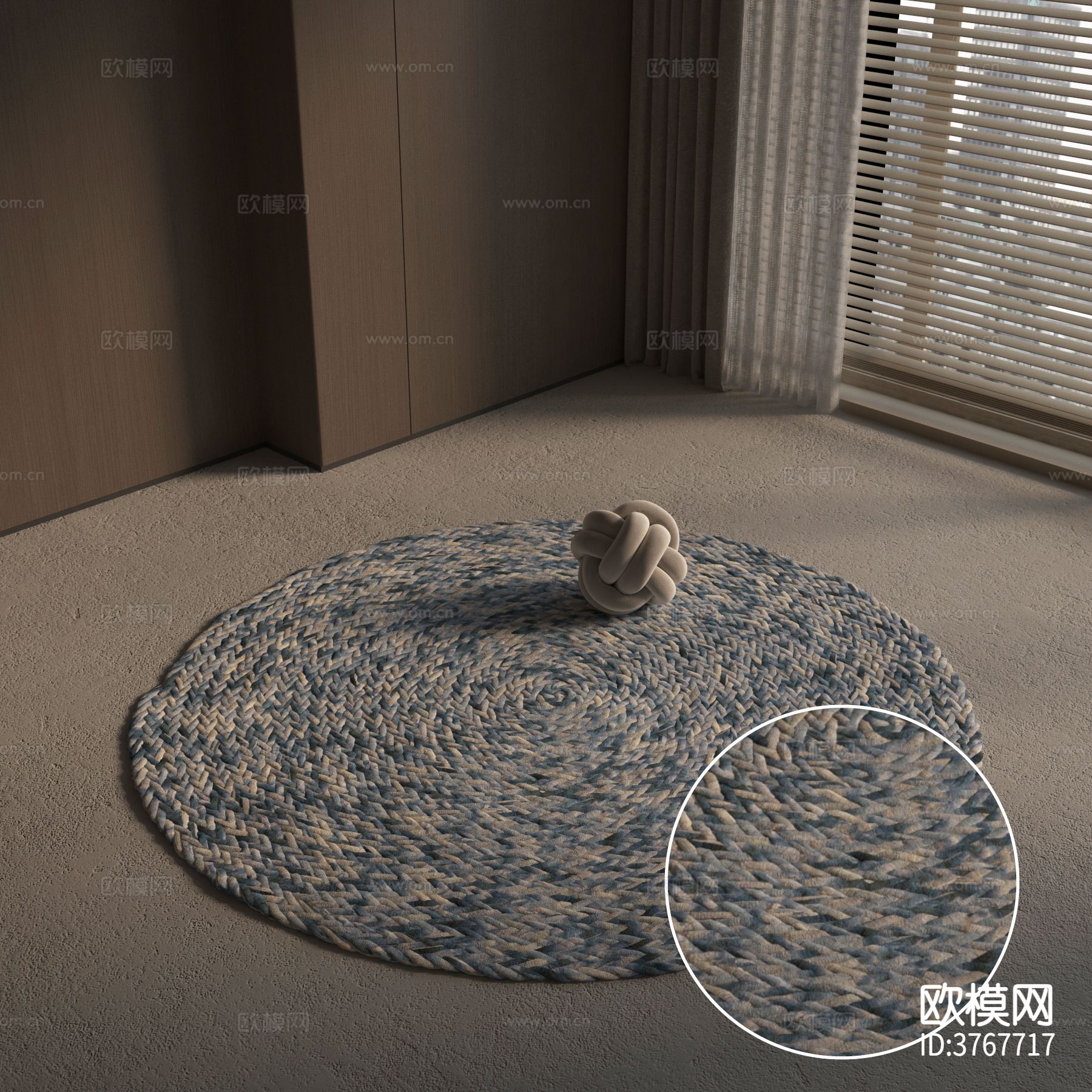 圆形地毯材质下载