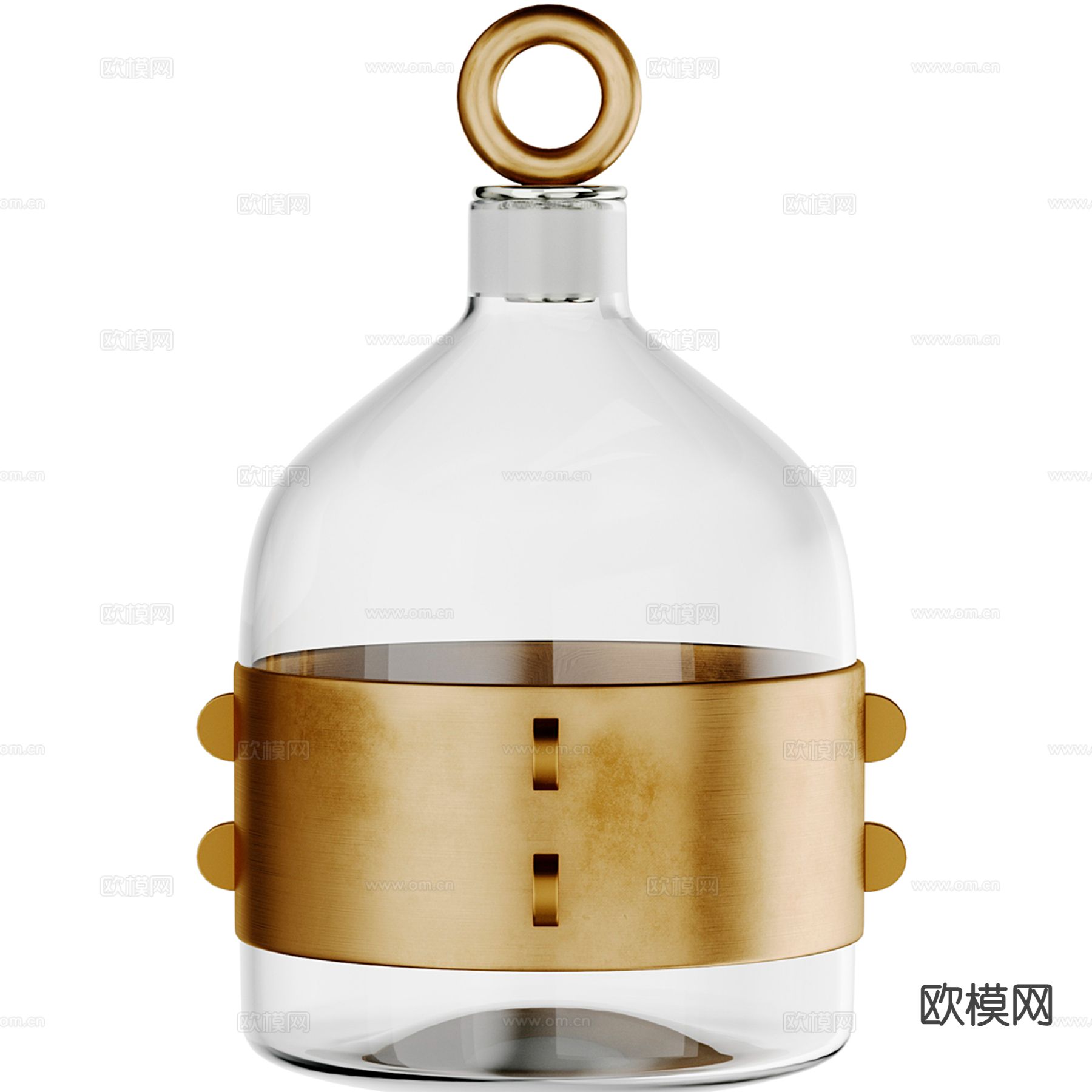 现代轻奢洋酒 酒瓶su模型