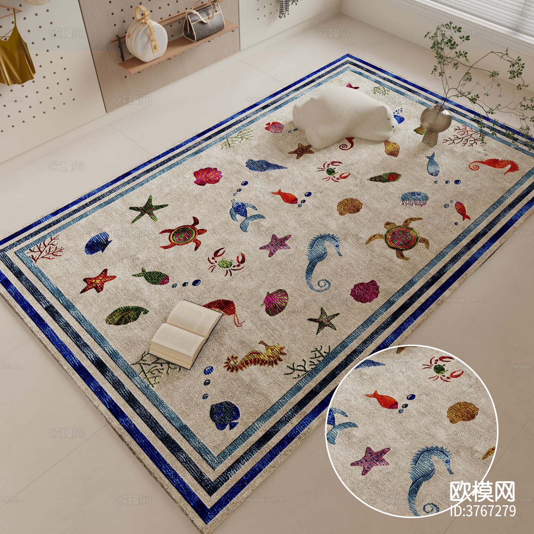 方形地毯材质下载