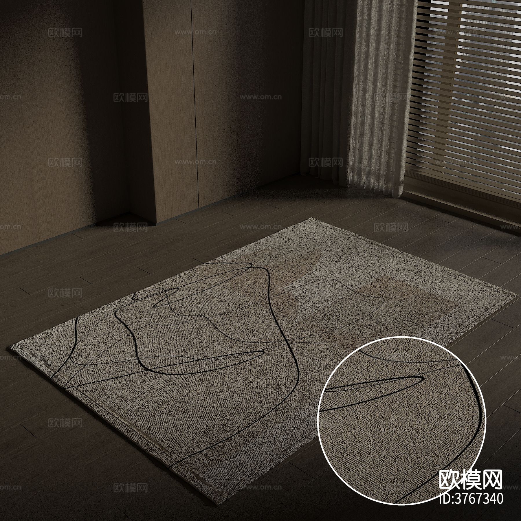 方形地毯材质下载